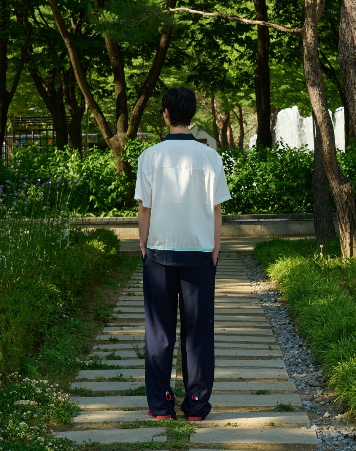 오디너리피플(ORDINARY PEOPLE) RE : Triple Tone Resort Shirt [WHITE]