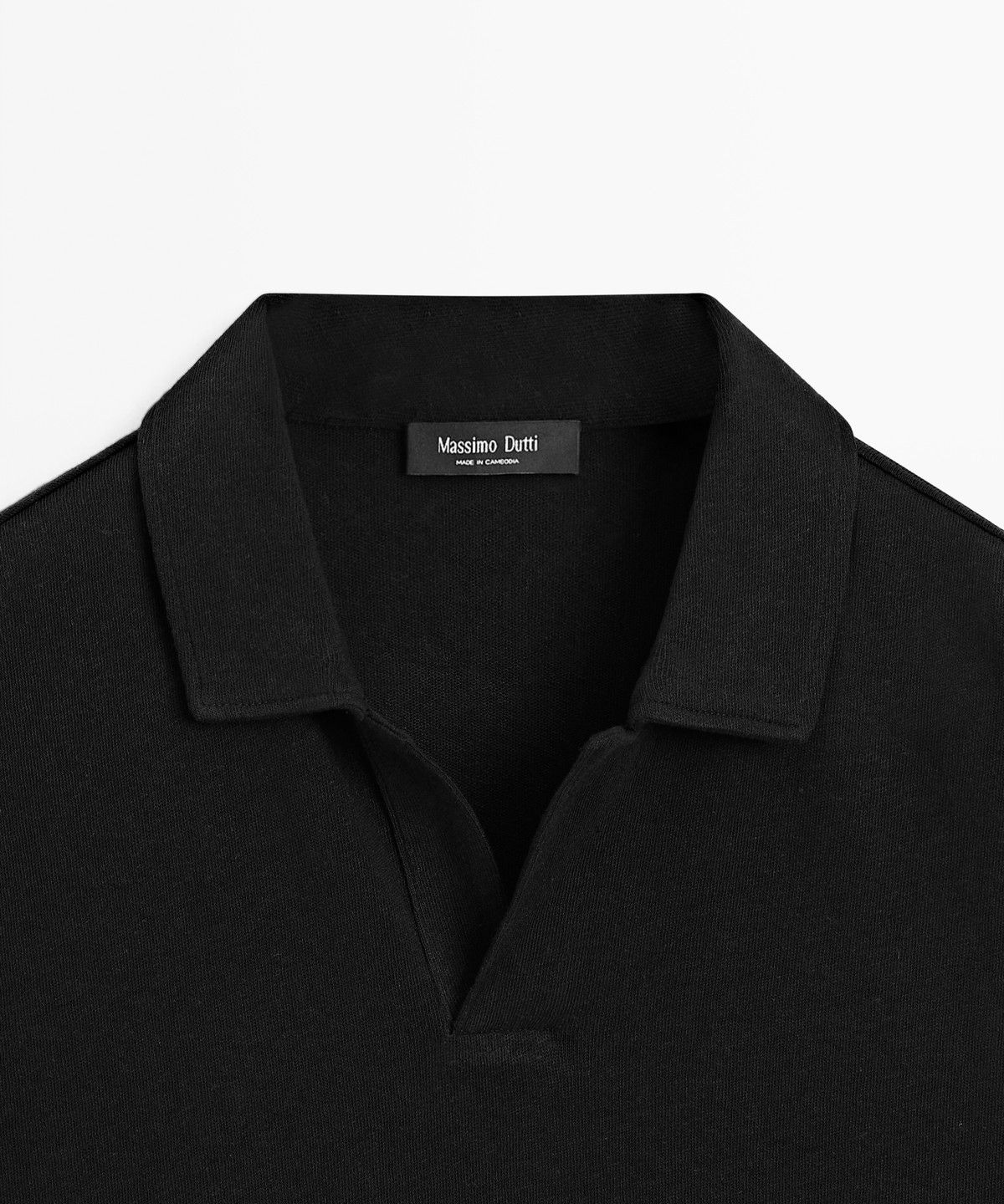 마시모두띠(MASSIMO DUTTI) 린넨 코튼 반팔 폴로셔츠