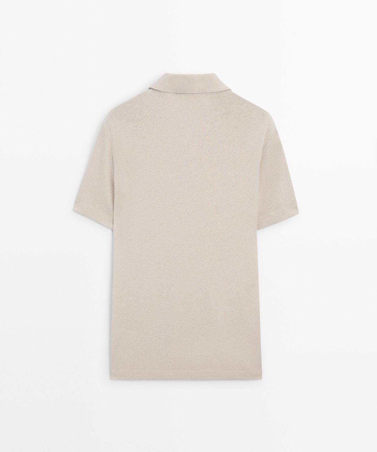 마시모두띠(MASSIMO DUTTI) 린넨 코튼 반팔 폴로셔츠