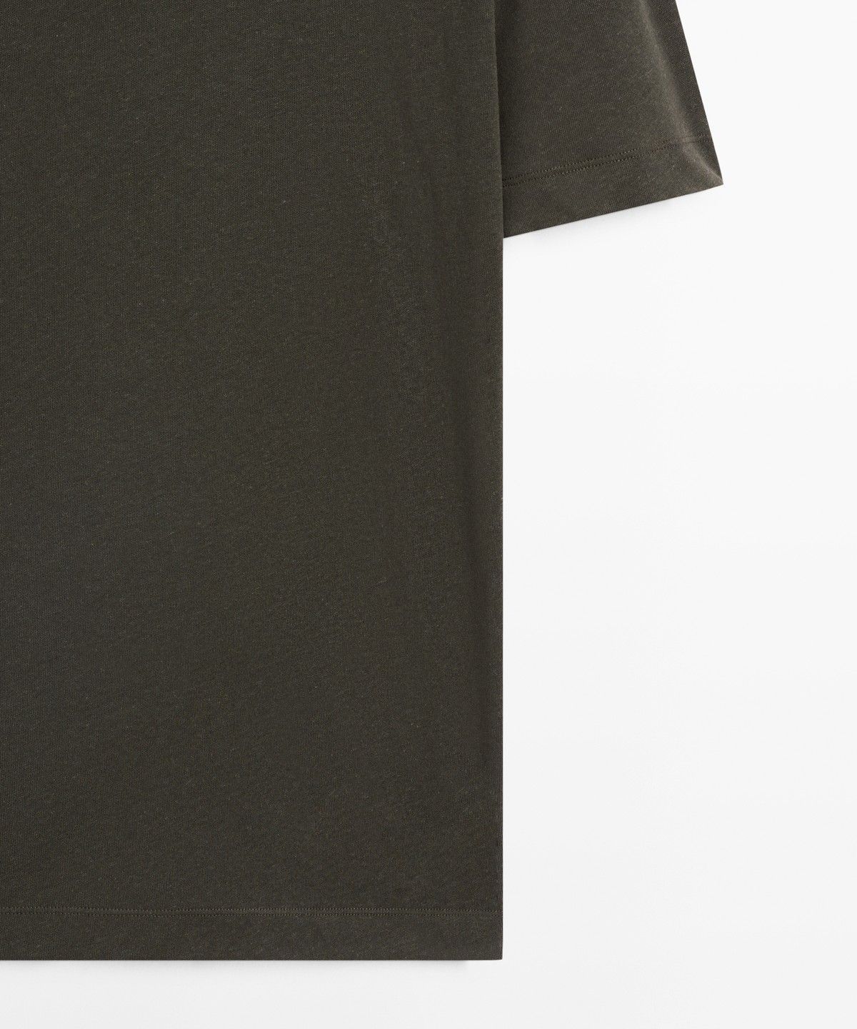 마시모두띠(MASSIMO DUTTI) 린넨 코튼 반팔 폴로셔츠