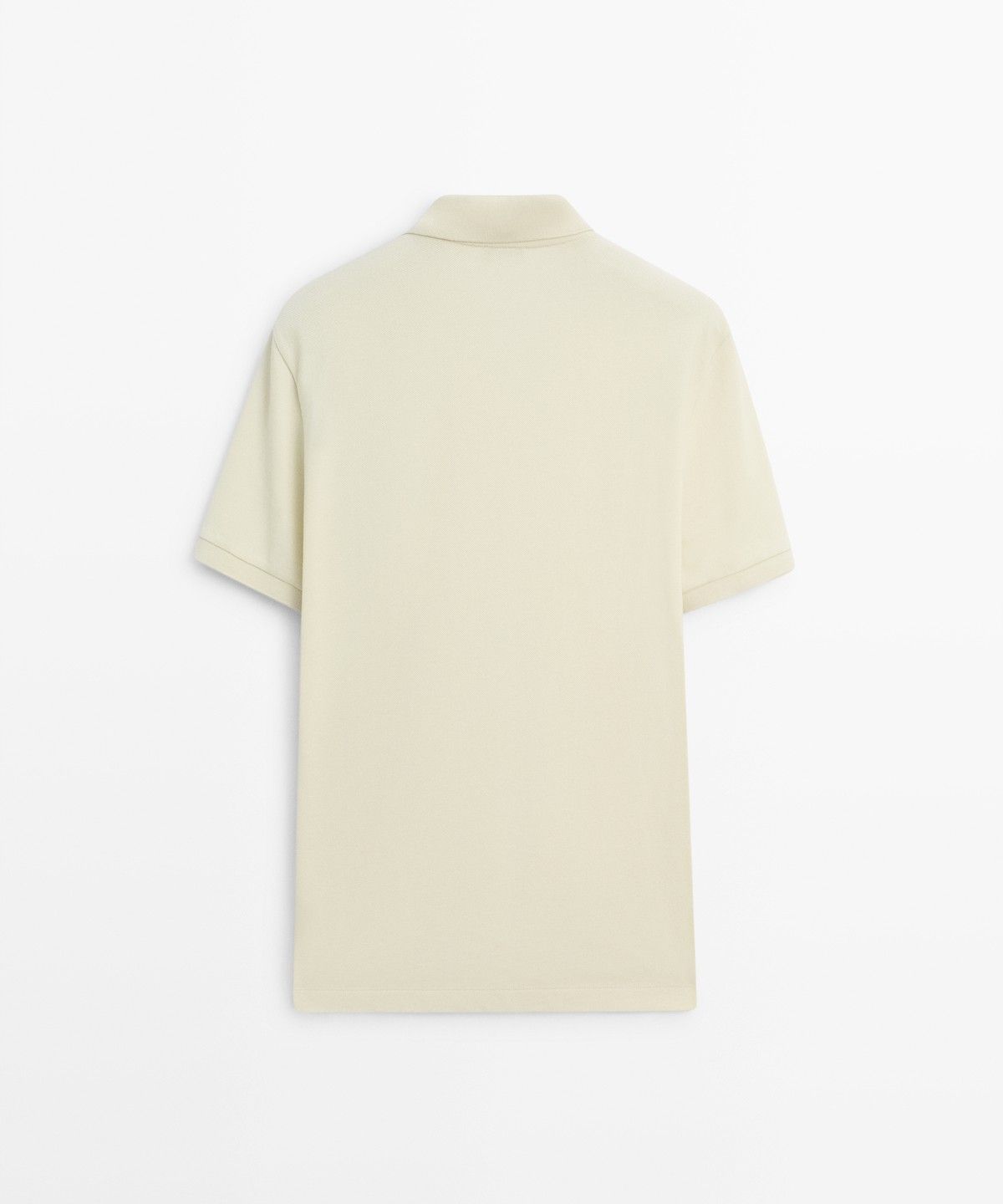 마시모두띠(MASSIMO DUTTI) 마이크로텍스처드 코튼 피케 폴로 셔츠