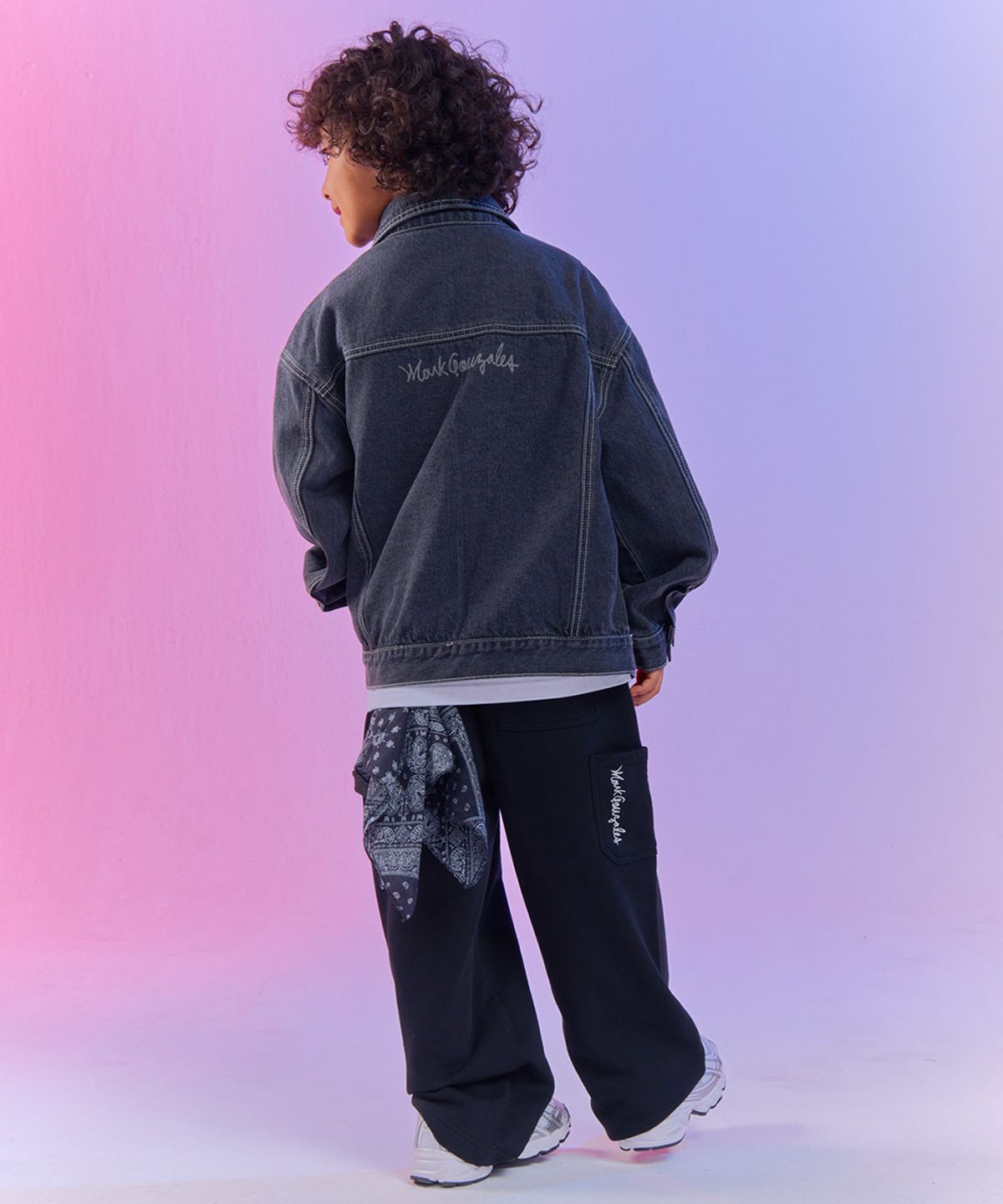 마크곤잘레스 키즈(MARK GONZALES KIDS) 엔젤 포켓 핀턱 팬츠_블랙_MG61PJ04BK
