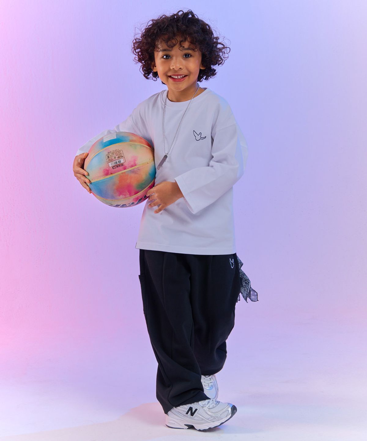 마크곤잘레스 키즈(MARK GONZALES KIDS) 엔젤 포켓 핀턱 팬츠_블랙_MG61PJ04BK