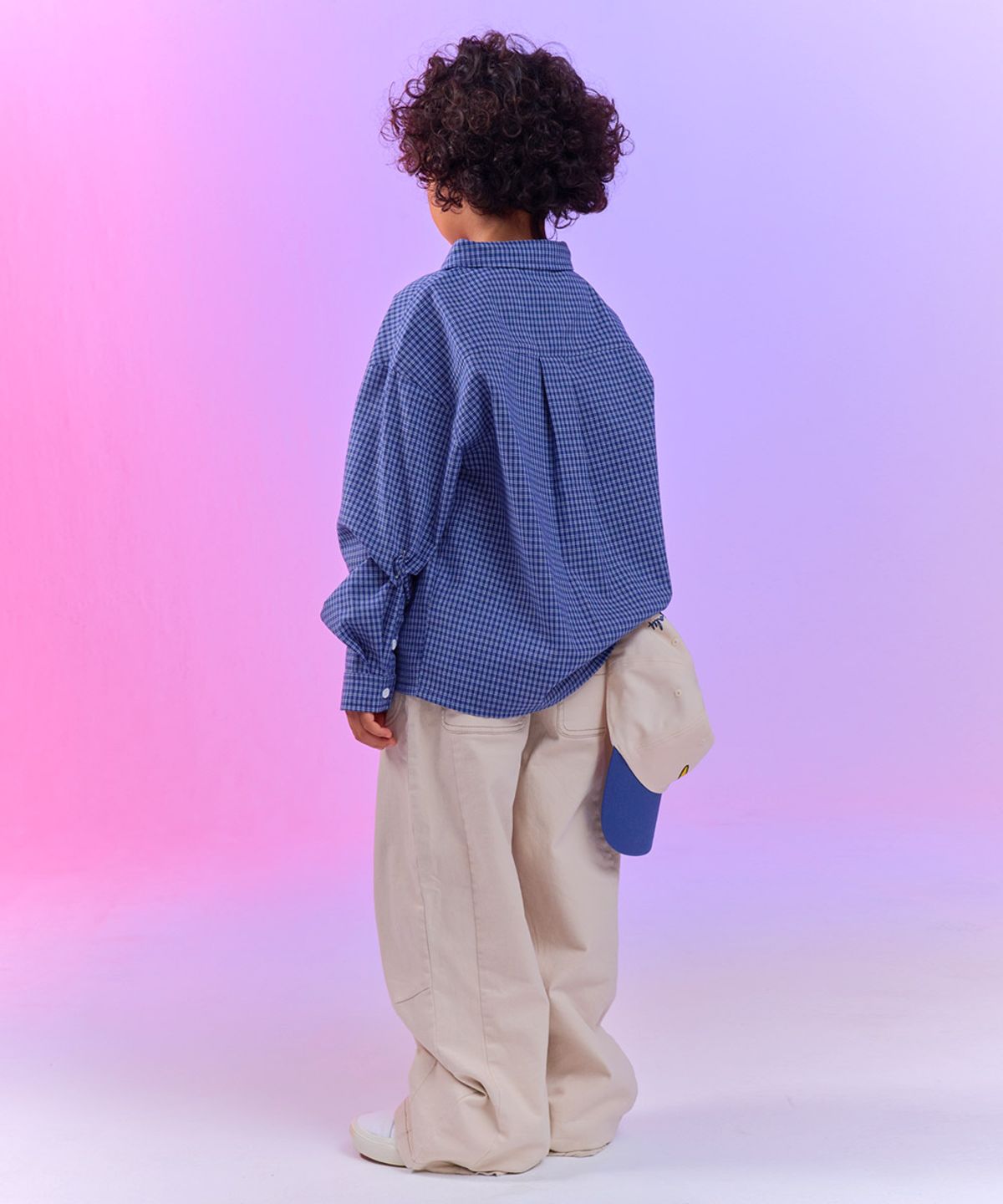 마크곤잘레스 키즈(MARK GONZALES KIDS) 엔젤 벌룬 면 트윌 팬츠_크림_MG61PT03CM
