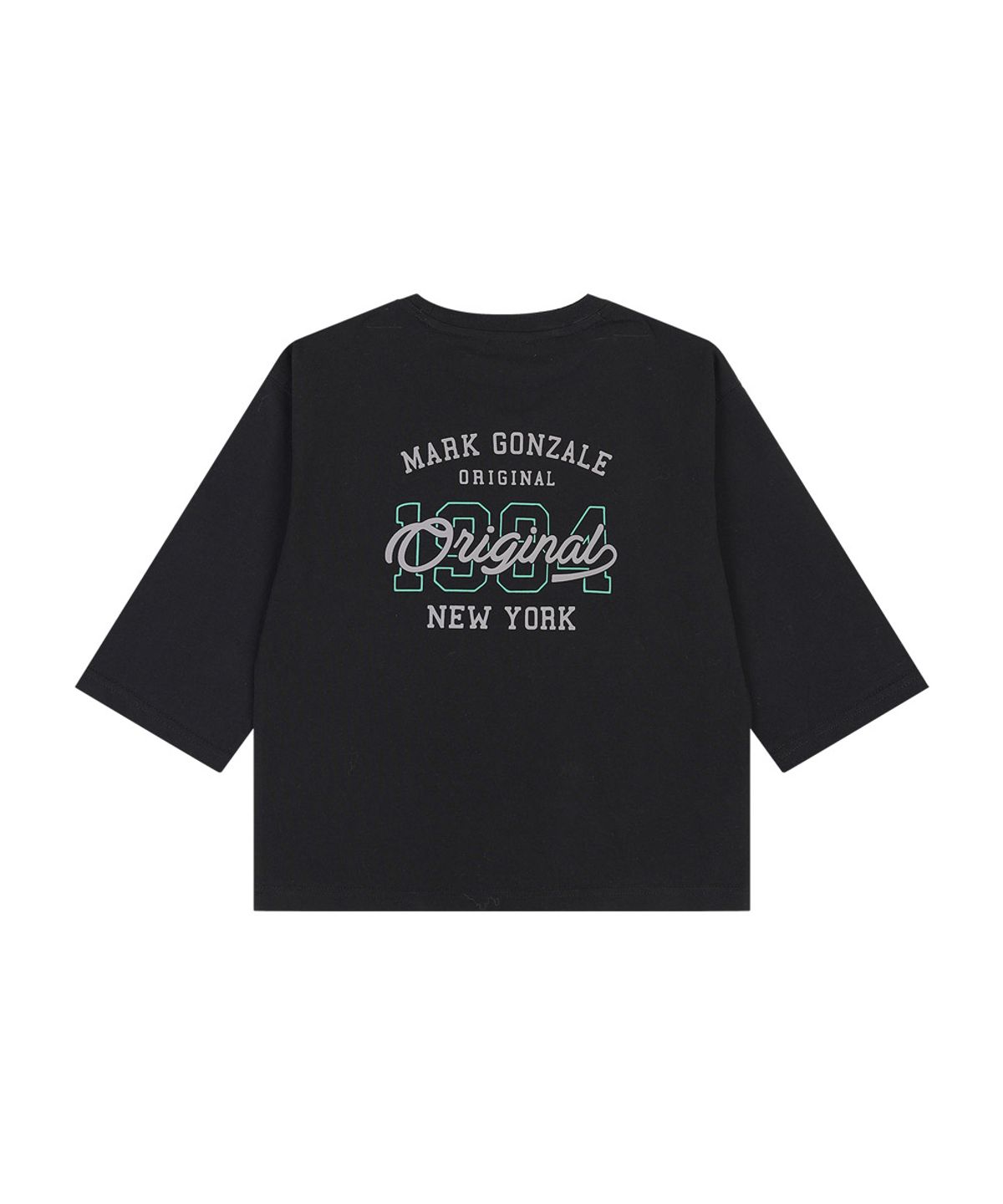 마크곤잘레스 키즈(MARK GONZALES KIDS) 엔젤 오리지널 7부 슬리브 티셔츠_블랙_MG61TL02BK