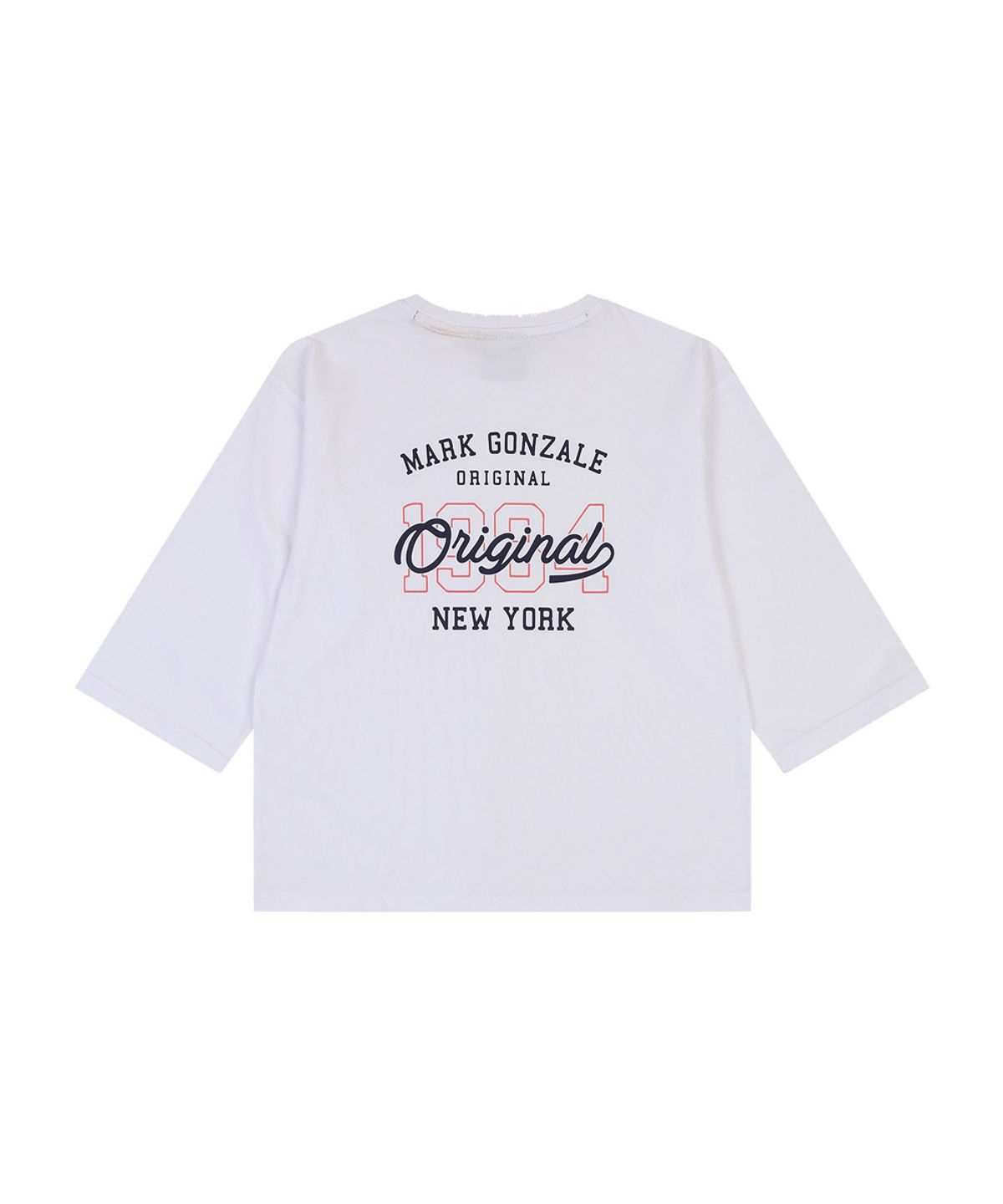 마크곤잘레스 키즈(MARK GONZALES KIDS) 엔젤 오리지널 7부 슬리브 티셔츠_화이트_MG61TL02WH