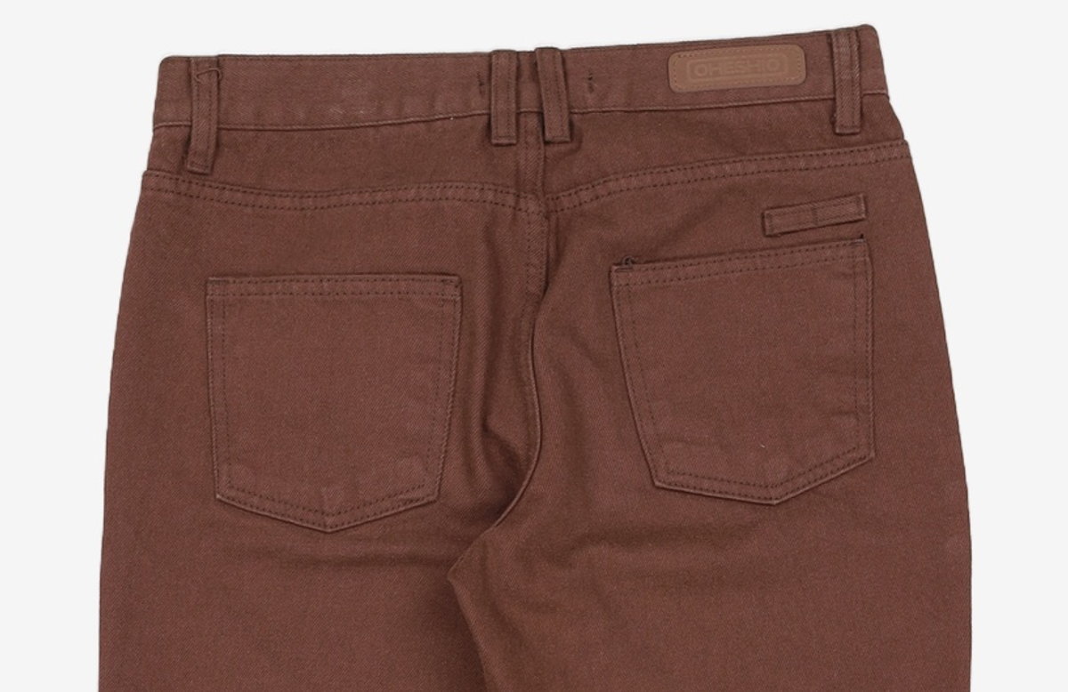 오헤시오(OHESHIO) BOOTS CUT COTTON PANTS, BLACK S