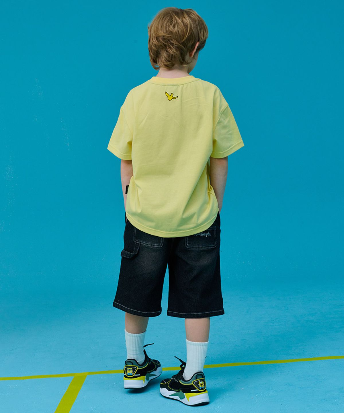 마크곤잘레스 키즈(MARK GONZALES KIDS) 마곤 베이직 데님 팬츠_블랙_MG62HD01BK