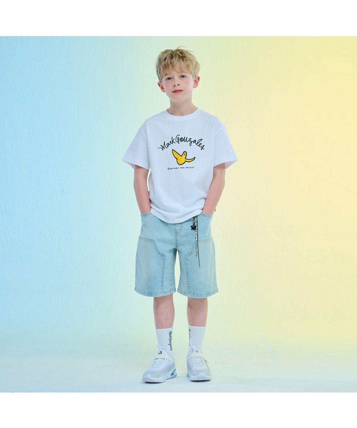 마크곤잘레스 키즈(MARK GONZALES KIDS) 마곤 모던 카팬터 데님팬츠_라이트블루_MG62HD02LB