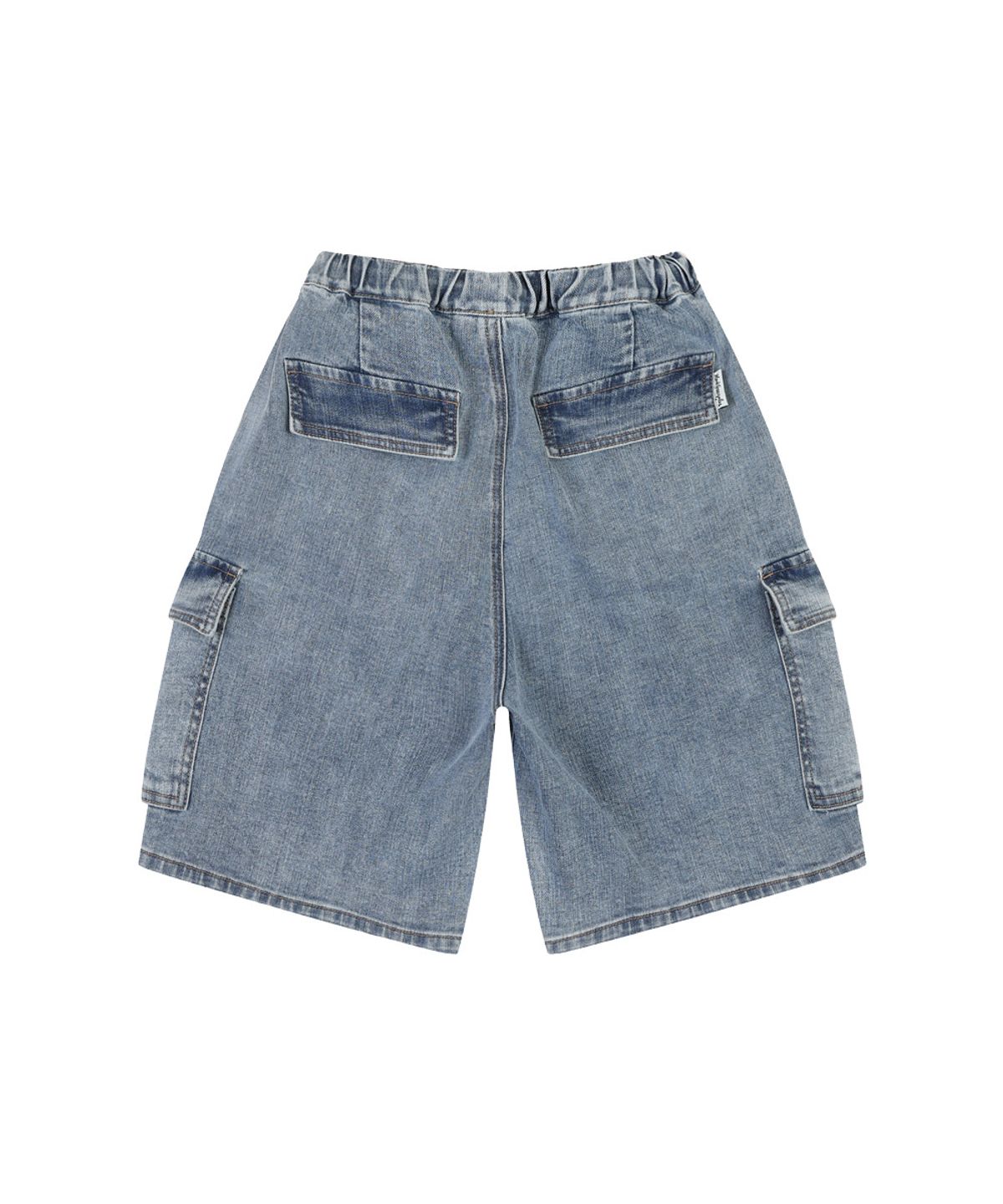 마크곤잘레스 키즈(MARK GONZALES KIDS) 엔젤 카고 버뮤다 데님팬츠_블루_MG62HD07BL