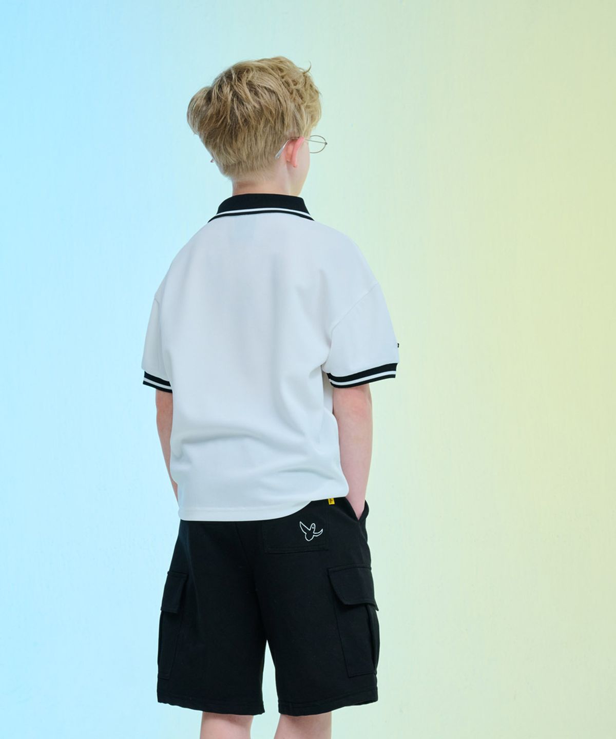 마크곤잘레스 키즈(MARK GONZALES KIDS) 엔젤 스트릿 카고 팬츠_블랙_MG62HJ01BK