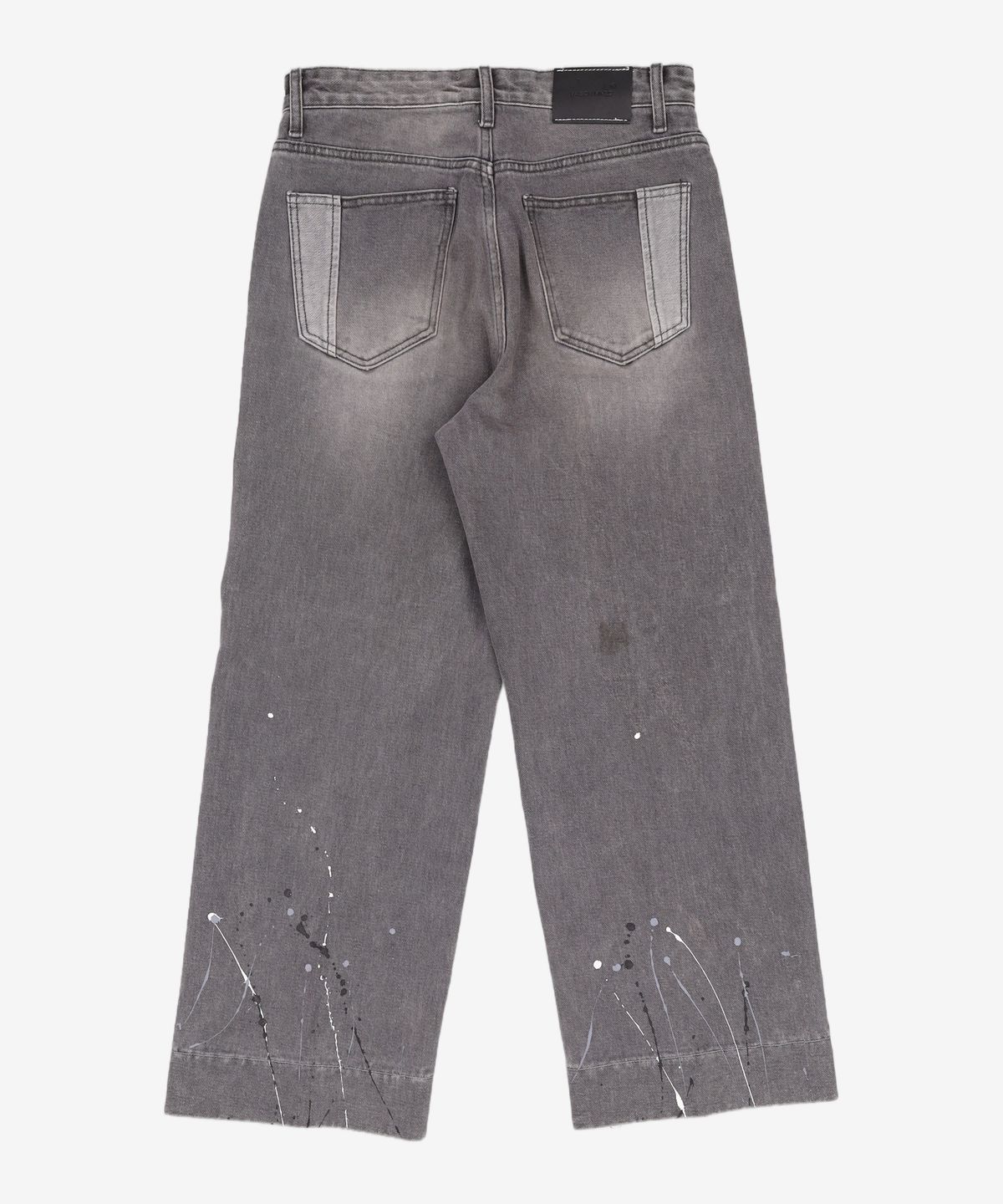 메종미네드(MAISON MINED) PAINTING CROPPED WIDE DENIM GREY 46