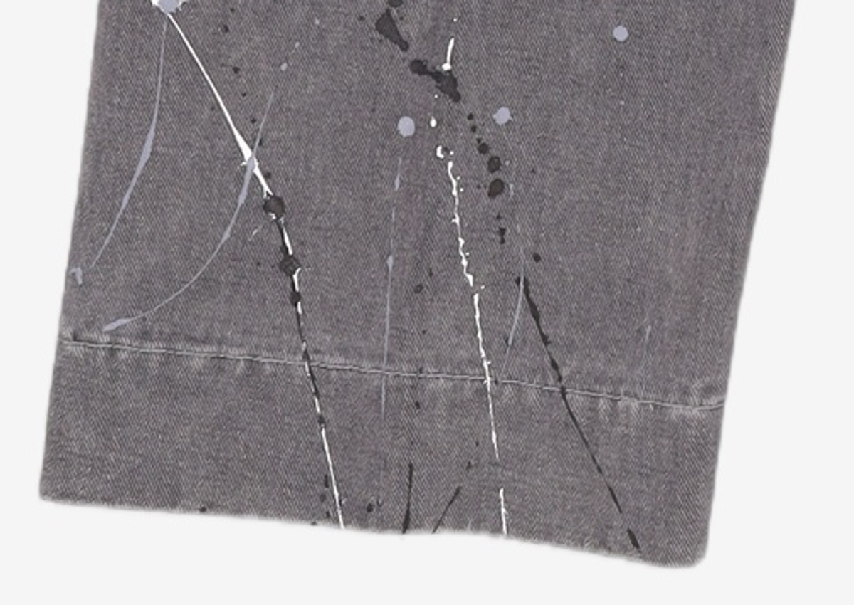 메종미네드(MAISON MINED) PAINTING CROPPED WIDE DENIM GREY 46