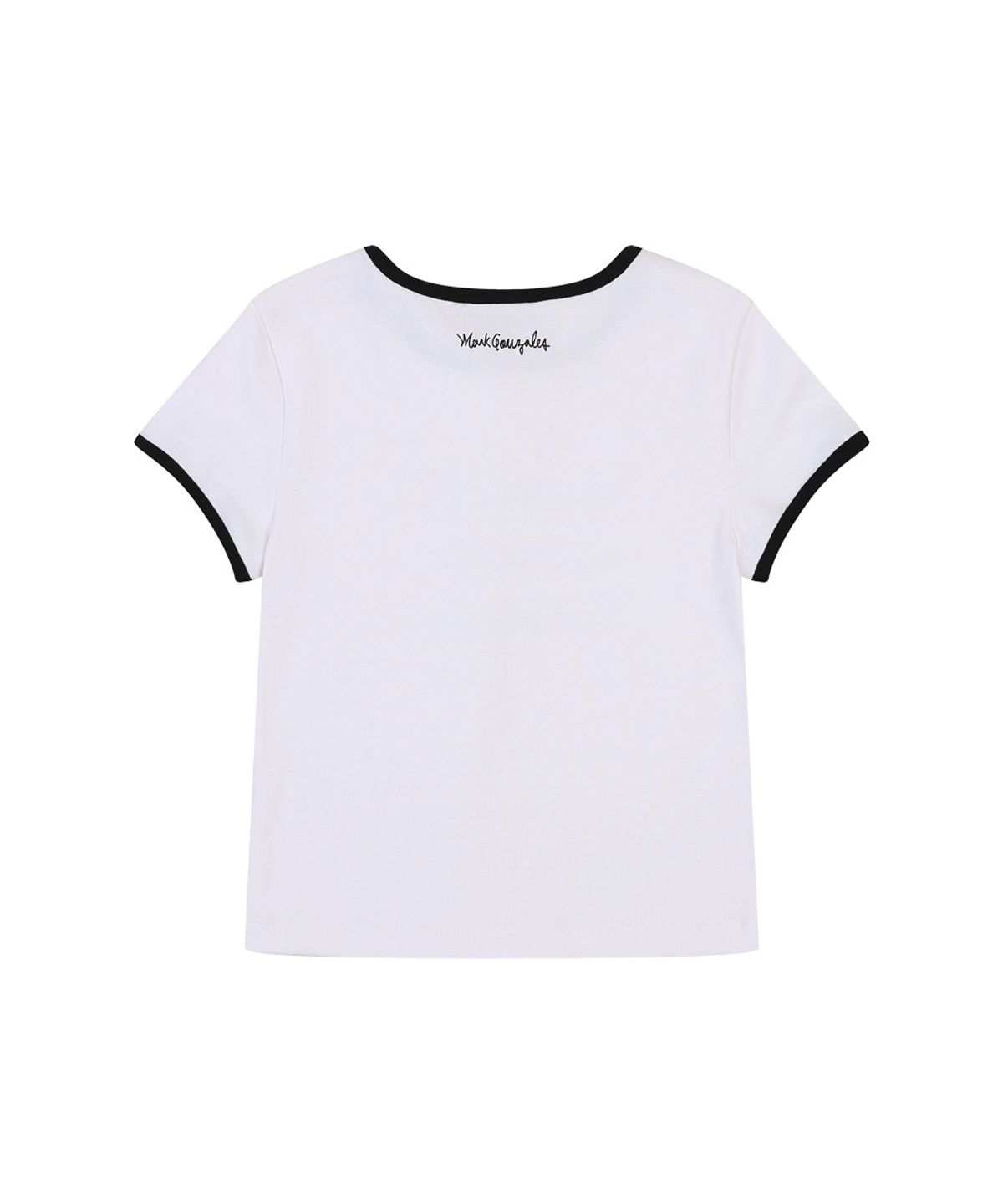마크곤잘레스 키즈(MARK GONZALES KIDS) 엔젤링 슬림 링거 티셔츠_화이트_MG62TS52CM