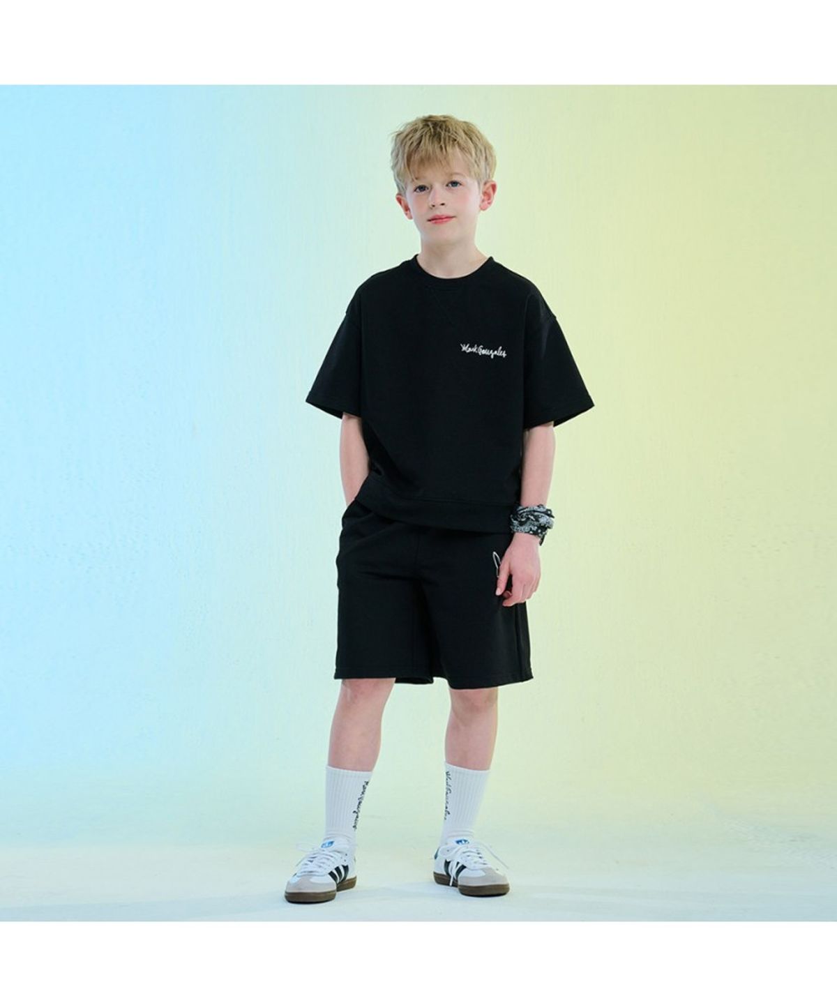 마크곤잘레스 키즈(MARK GONZALES KIDS) 마곤 맨투맨 셋업_네이비_MG62UP02NA