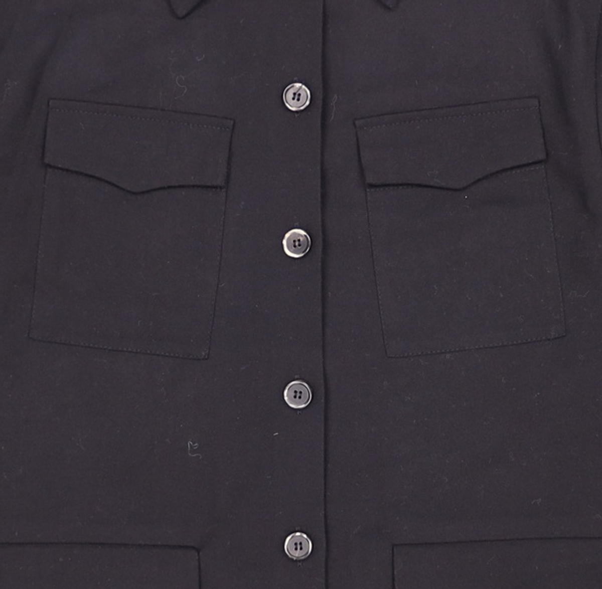 누브(NOUVE) Four Pocket Shirt-Black FREE