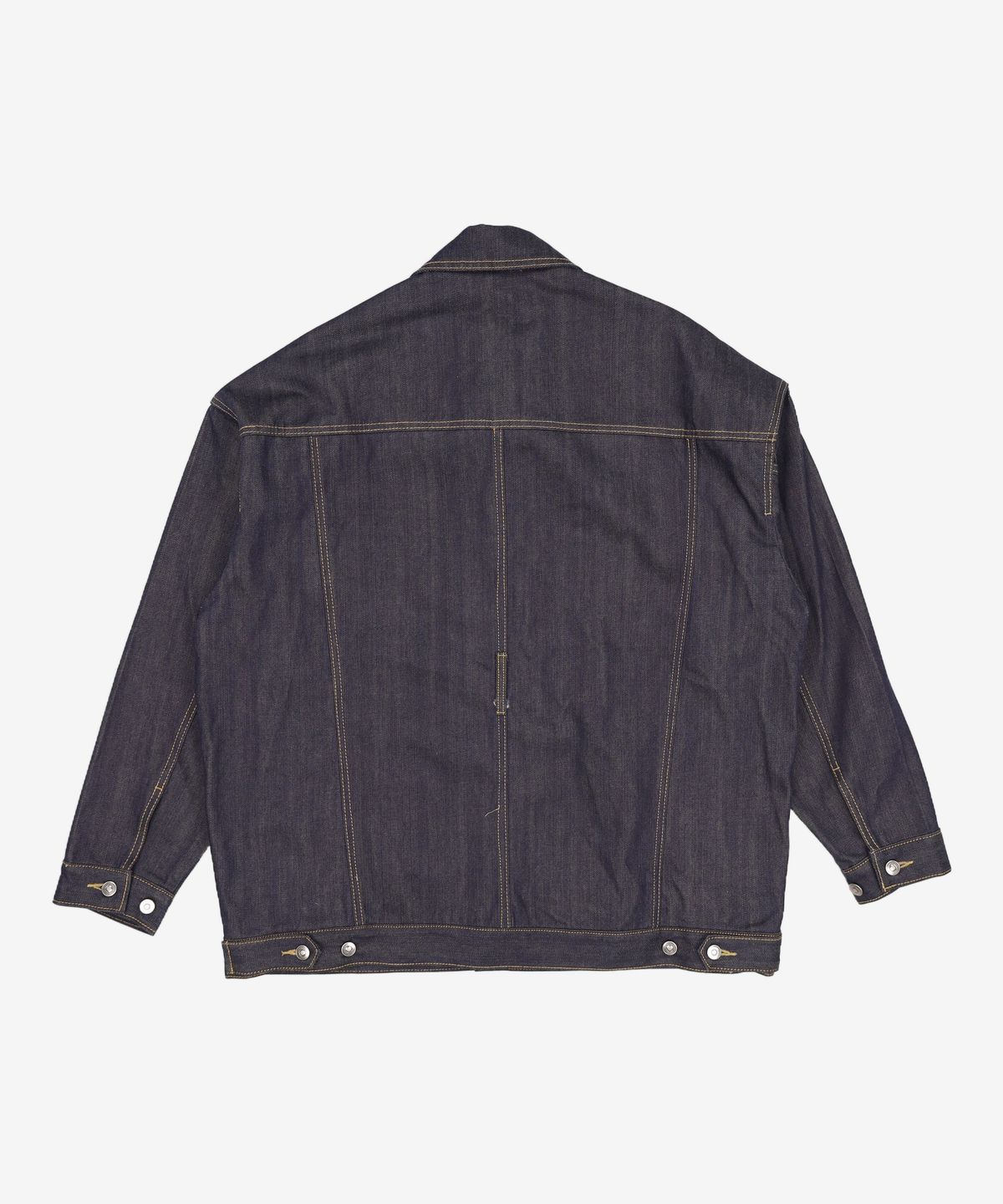 메종미네드(MAISON MINED) CARBON INDIGO BELTED DENIM TRUCKER L