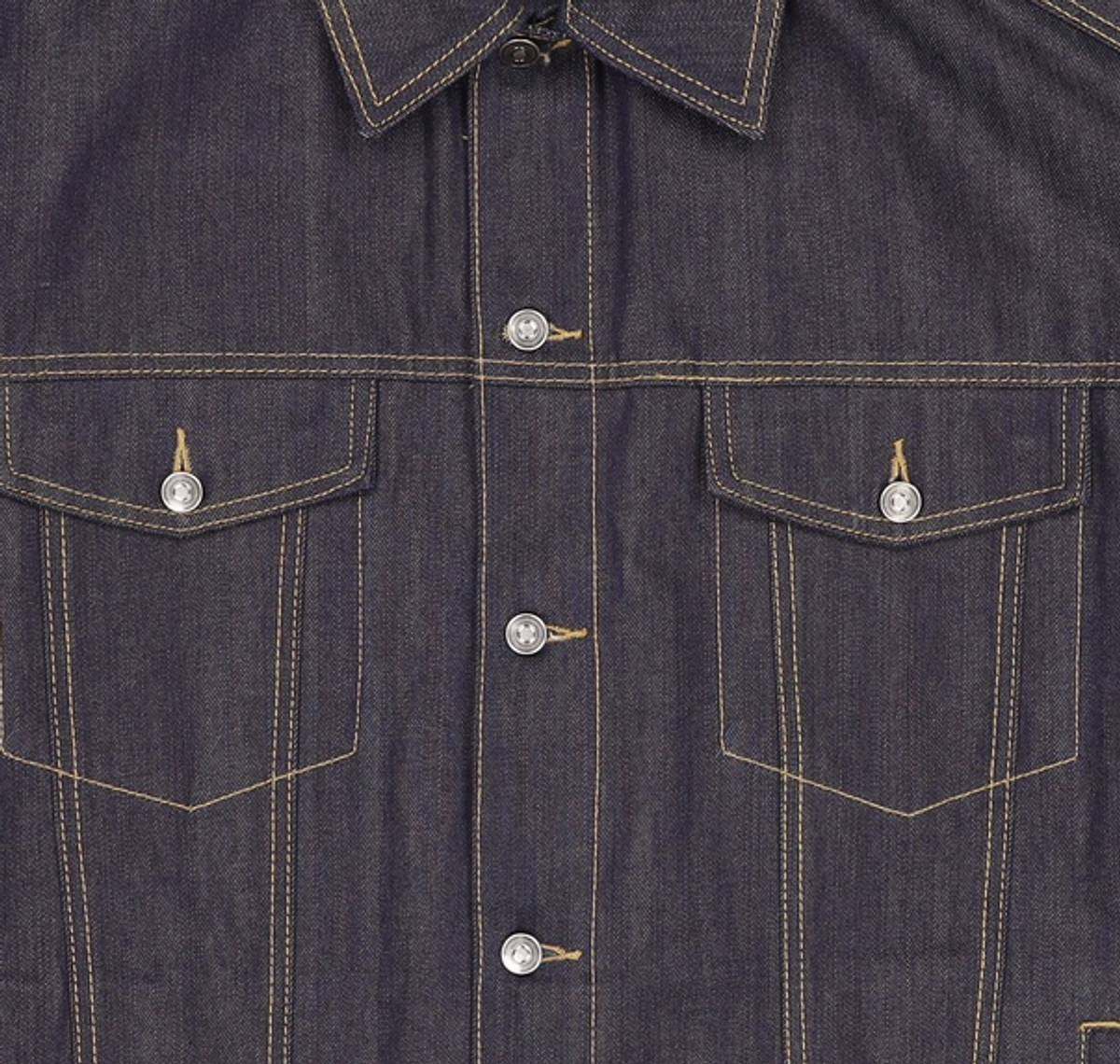 메종미네드(MAISON MINED) CARBON INDIGO BELTED DENIM TRUCKER L