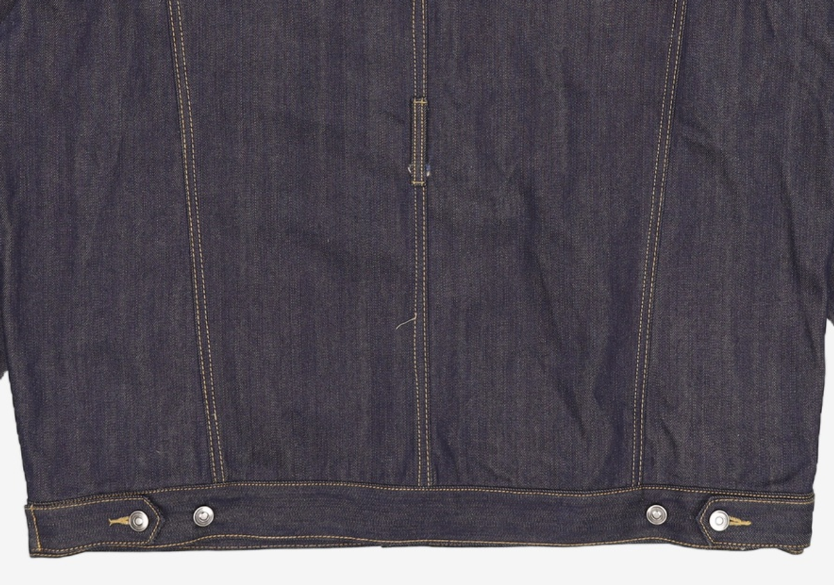 메종미네드(MAISON MINED) CARBON INDIGO BELTED DENIM TRUCKER L
