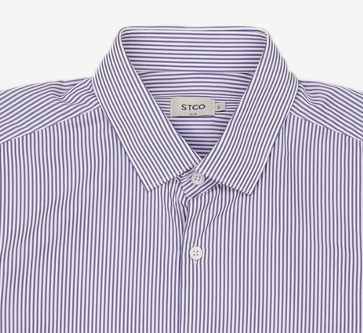 에스티코(STCO) Light&Soft SHIRTS_네이비 스트라이프 (슬림핏) 105