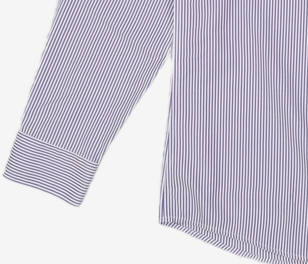 에스티코(STCO) Light&Soft SHIRTS_네이비 스트라이프 (슬림핏) 105