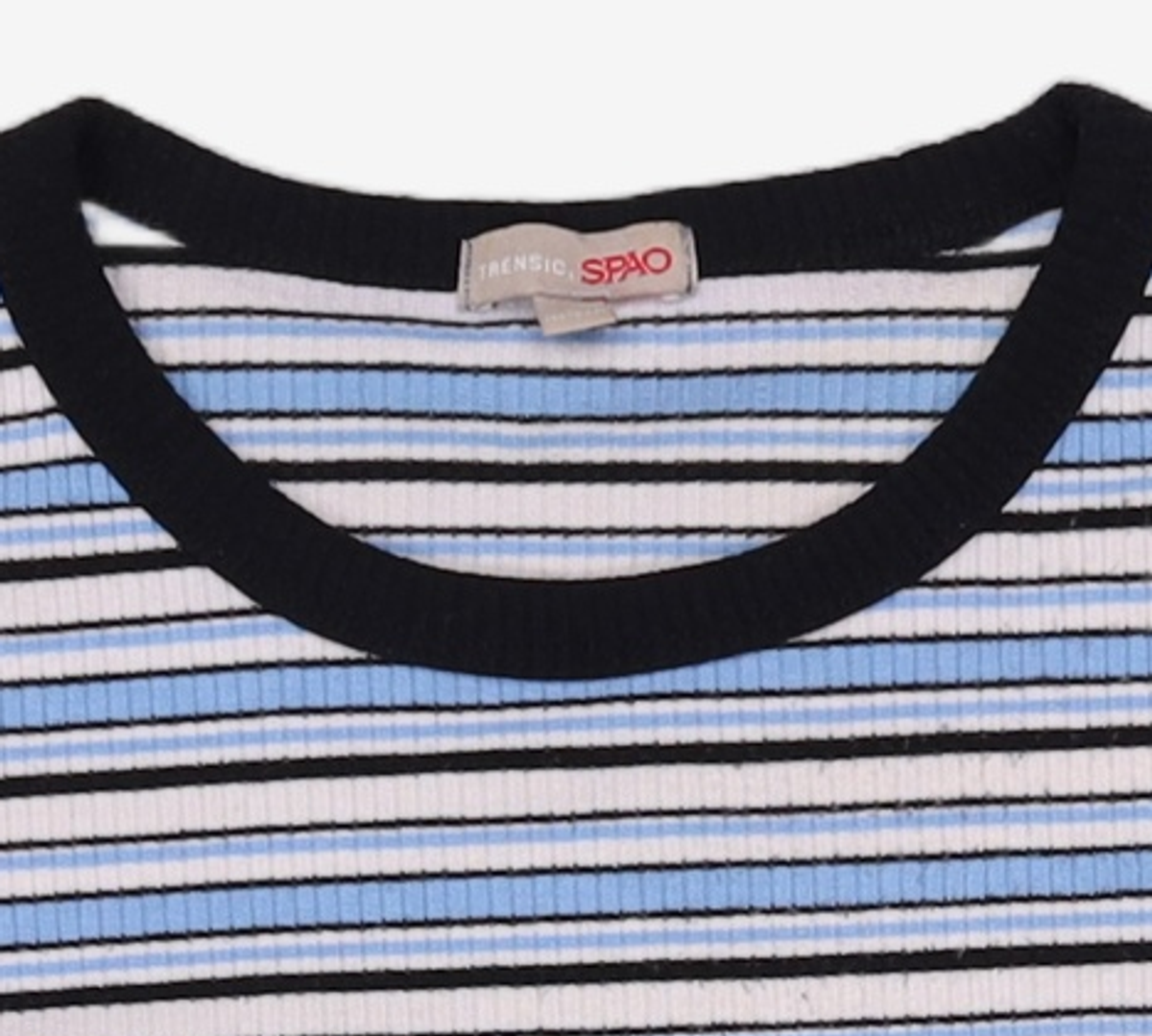 스파오(SPAO) 멀티 스트라이프 크롭 반팔 티셔츠 SPRSA25G31 S