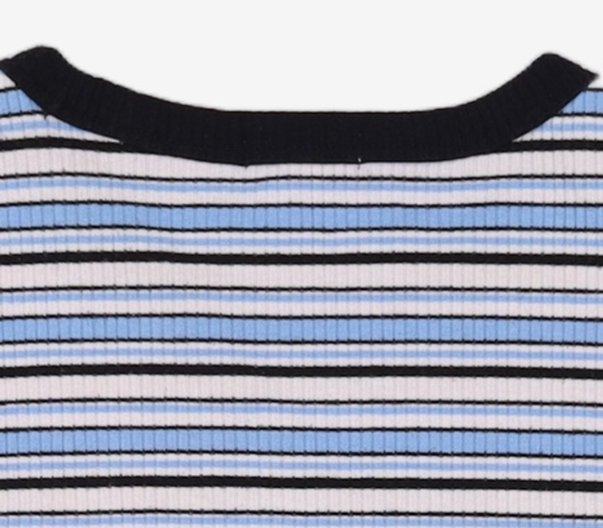 스파오(SPAO) 멀티 스트라이프 크롭 반팔 티셔츠 SPRSA25G31 S