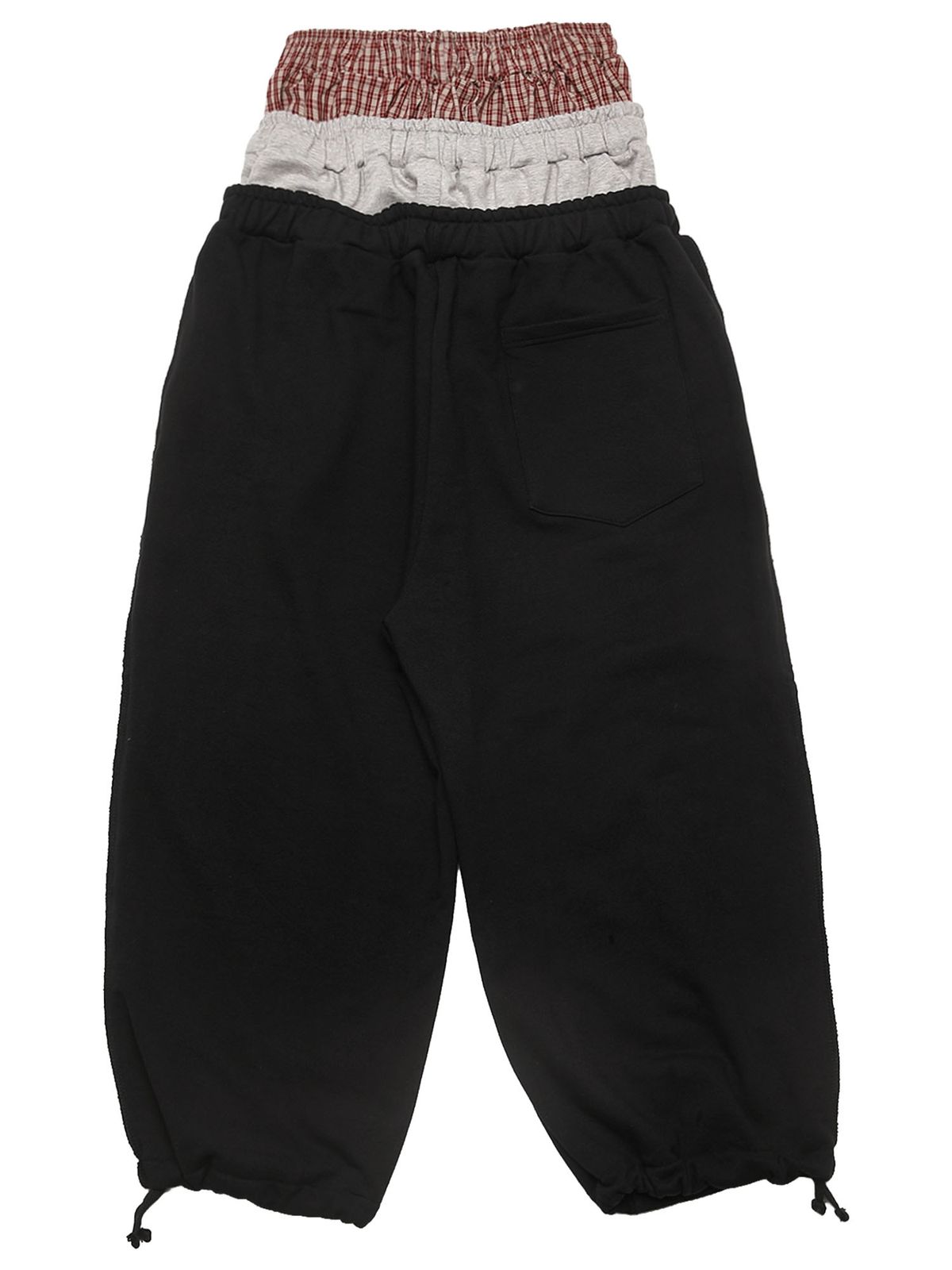쿠테나이 케이브(KUTENAI CAVE) [2size]Trompe l oeil 3layered sagging pants