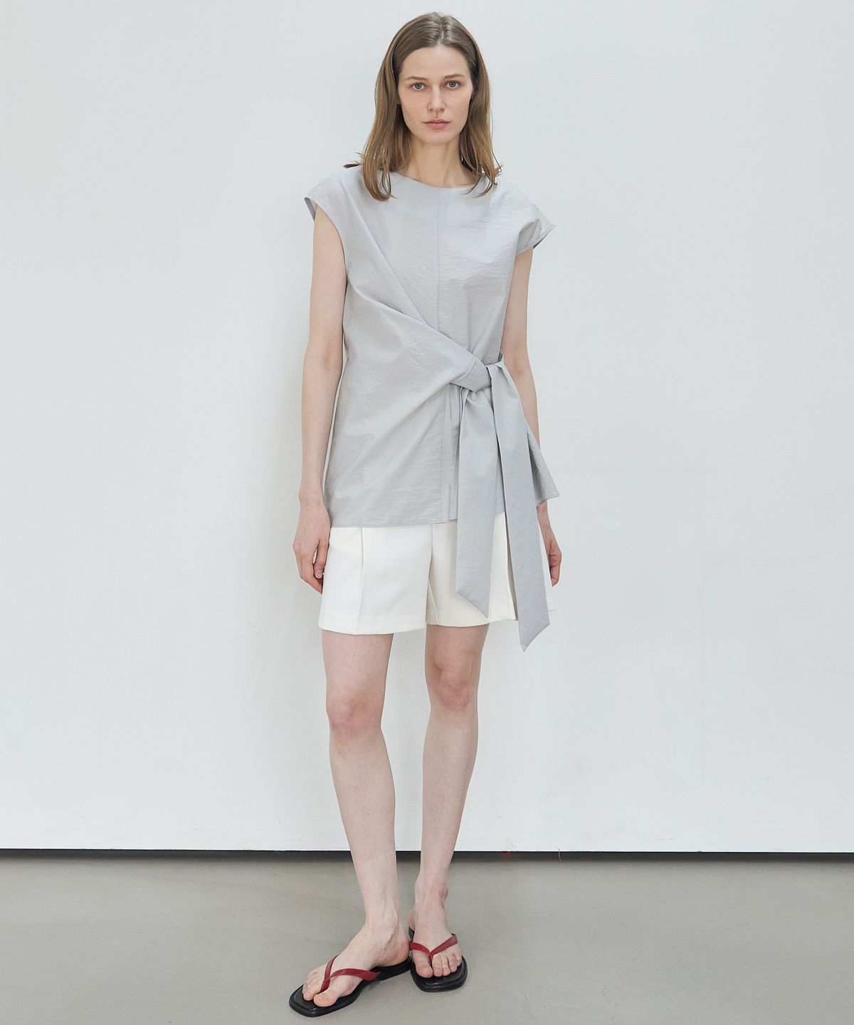 누토프(NUTOFFE) Vine Blouse_Mint Gray