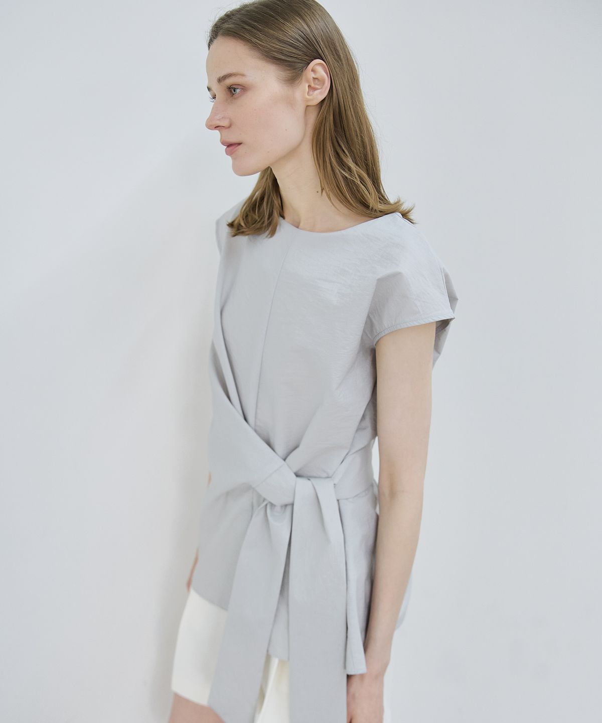 누토프(NUTOFFE) Vine Blouse_Mint Gray