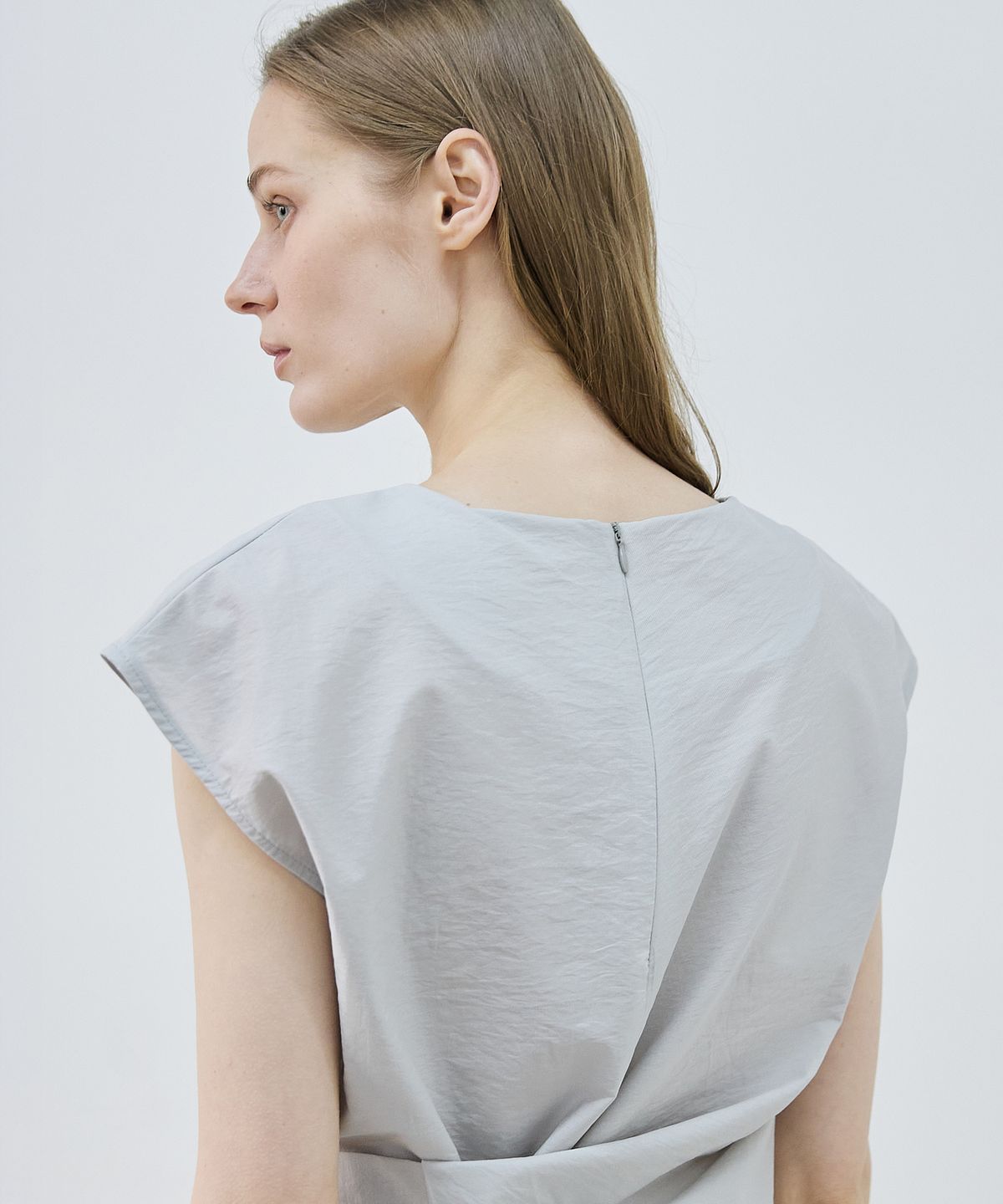 누토프(NUTOFFE) Vine Blouse_Mint Gray