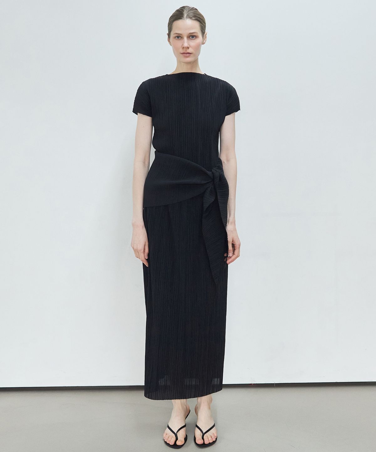 누토프(NUTOFFE) Pleated wrap Set_Black