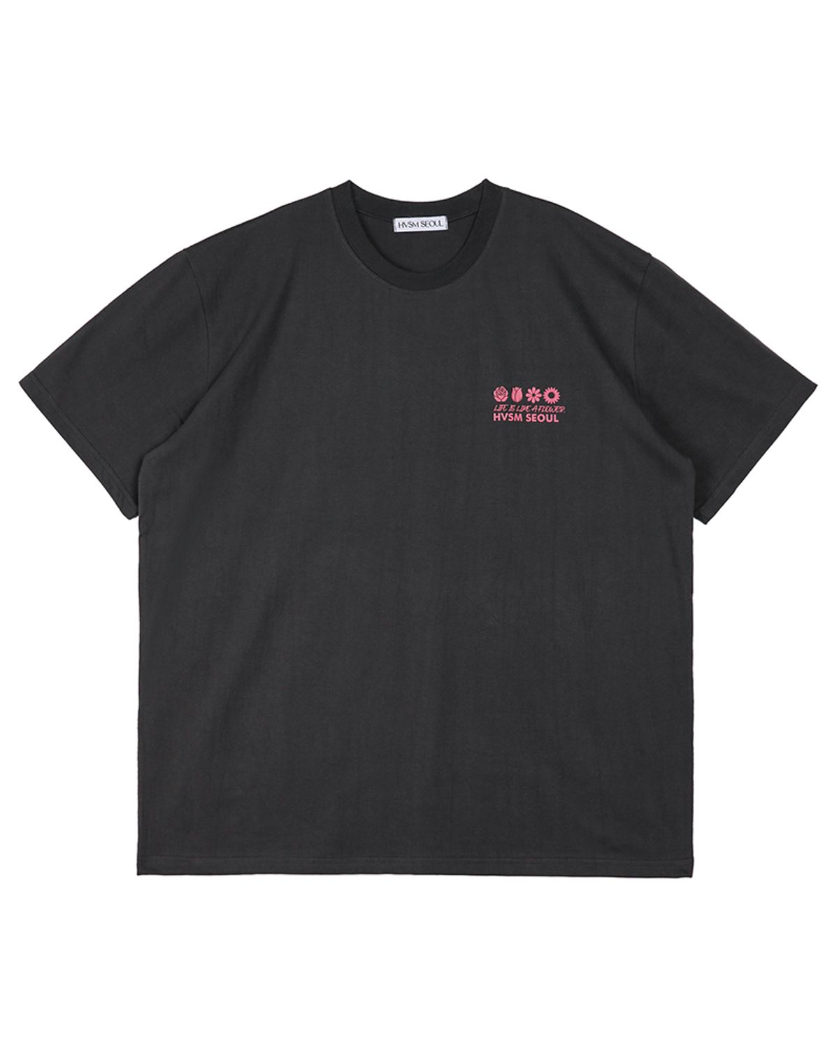 해비즘(HAVISM) NAME CARD S/S TEE(CHARCOAL)