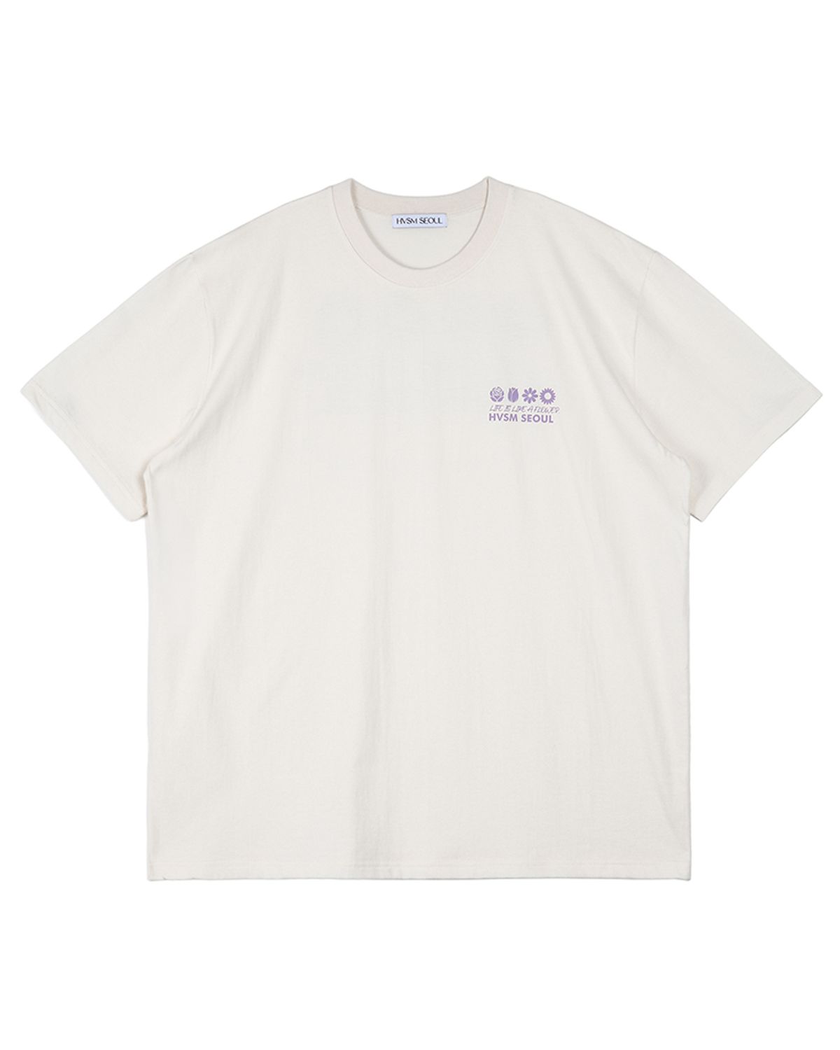 해비즘(HAVISM) NAME CARD S/S TEE(CREAM)