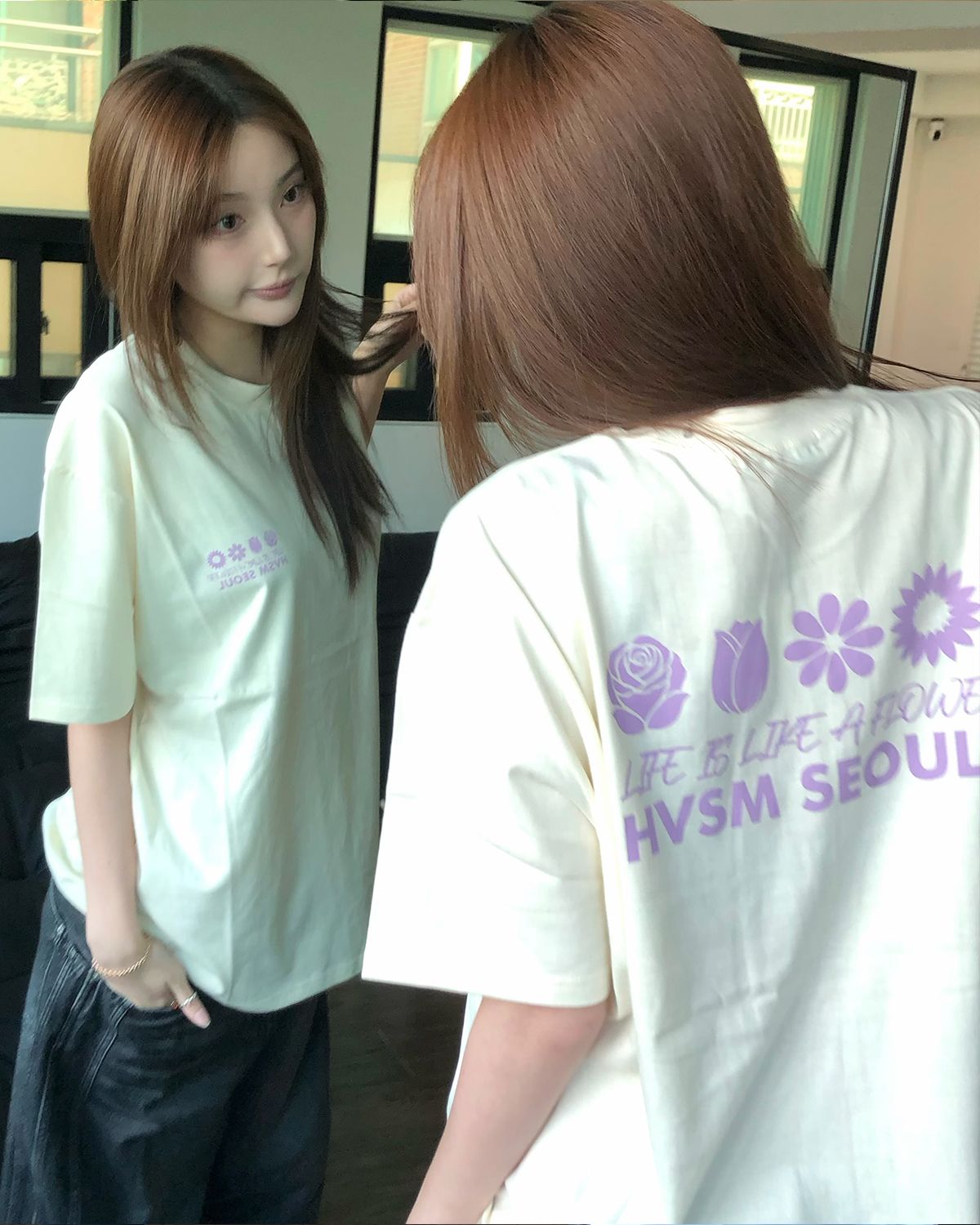 해비즘(HAVISM) NAME CARD S/S TEE(CREAM)