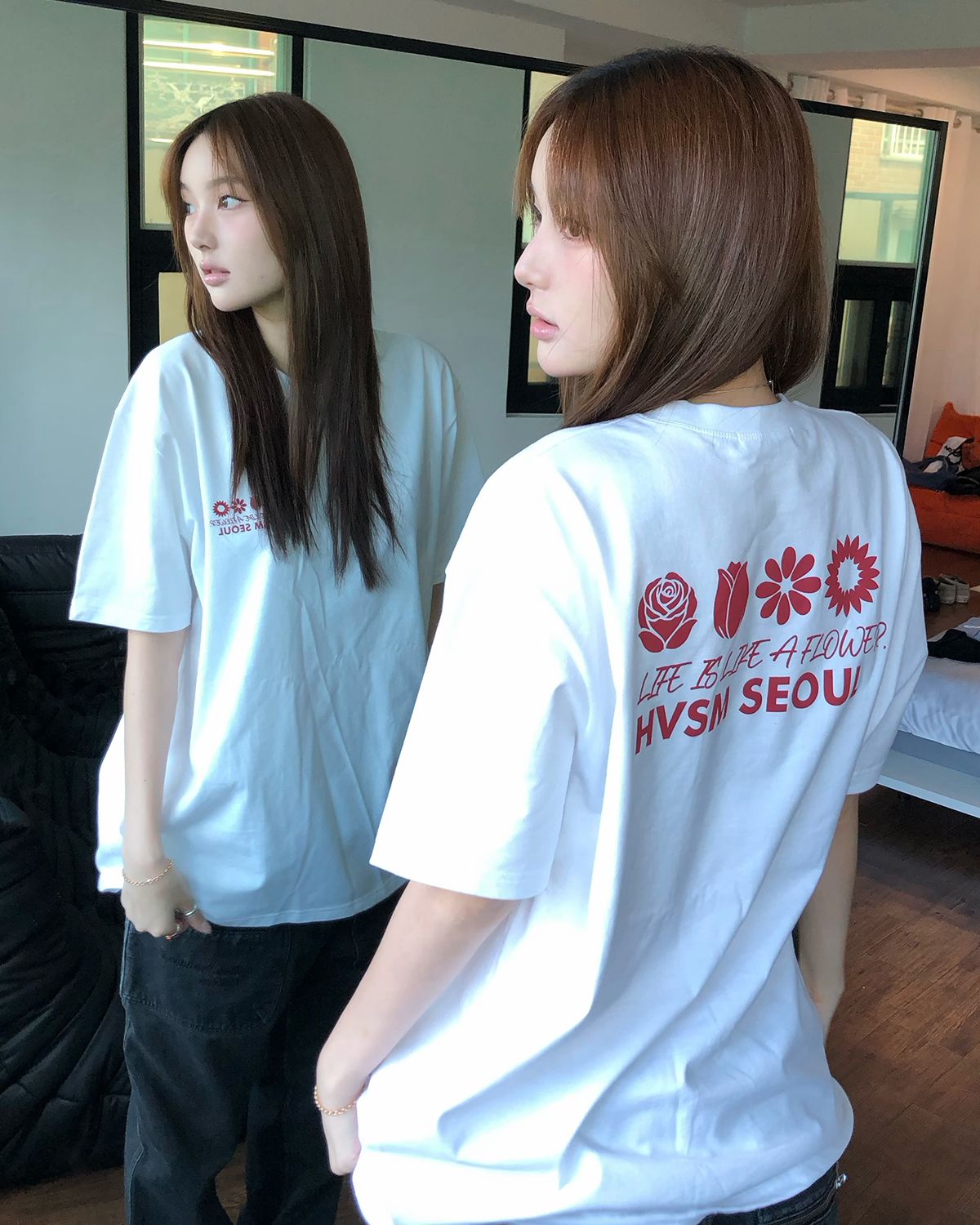 해비즘(HAVISM) NAME CARD S/S TEE(WHITE)