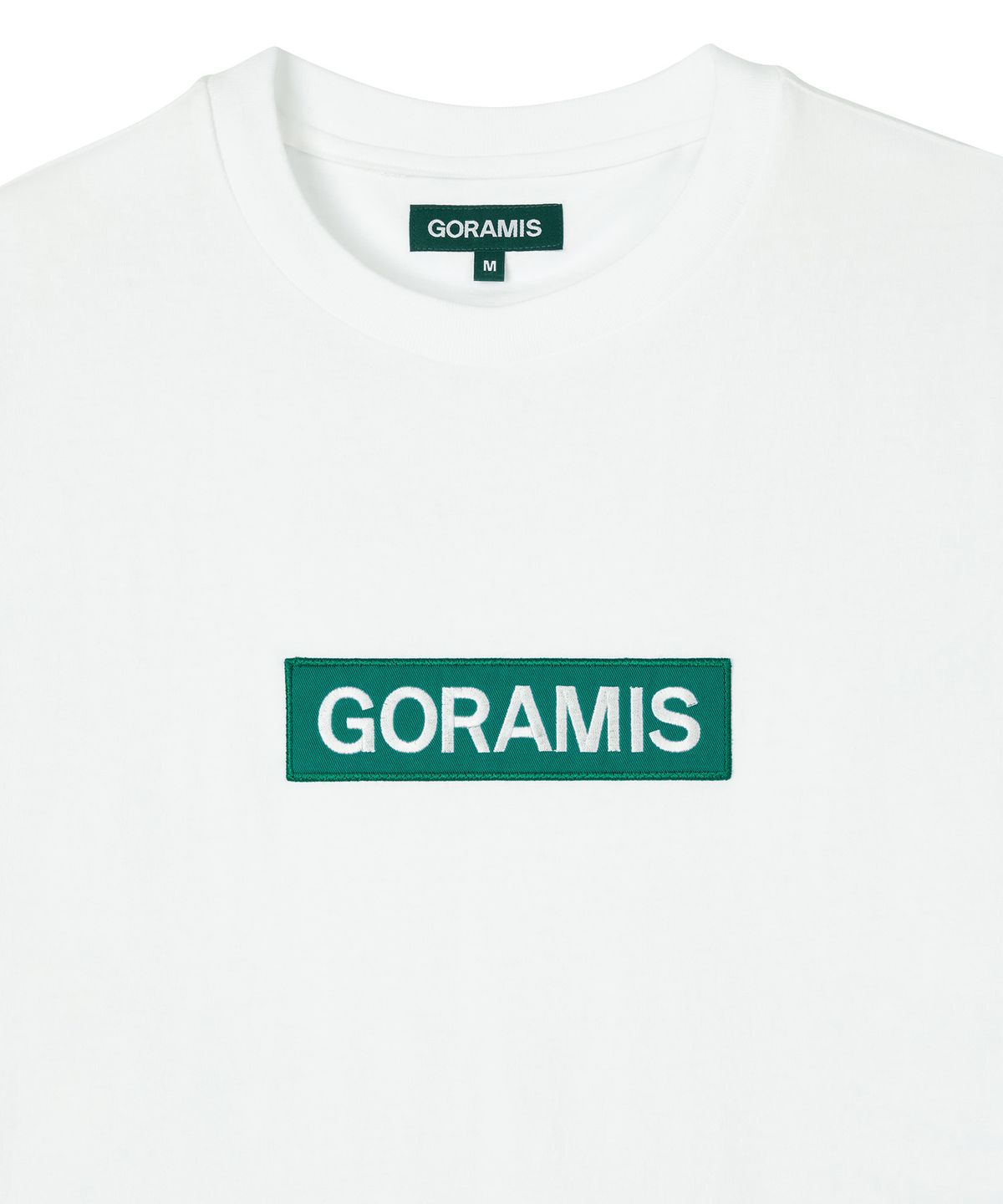 고라미스(GORAMIS) 박스 와펜 티셔츠 [WHITE]