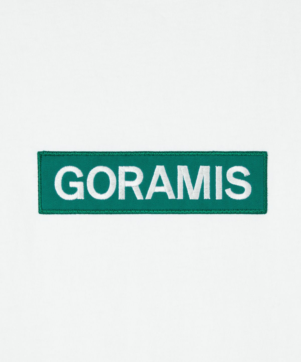 고라미스(GORAMIS) 박스 와펜 티셔츠 [WHITE]