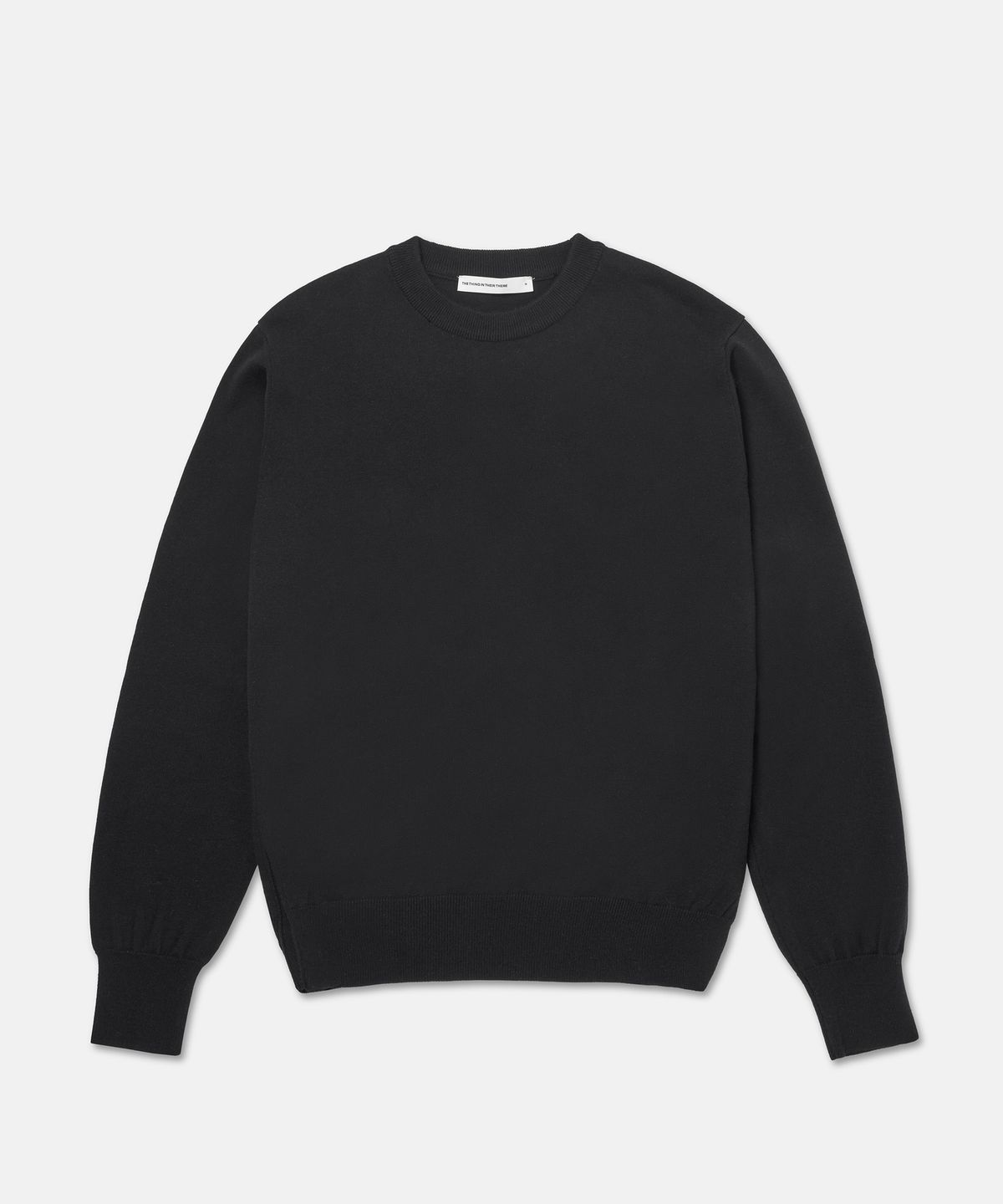 더씽인데어데어(THE THING IN THEIR THERE) Composed Slit Knit Black