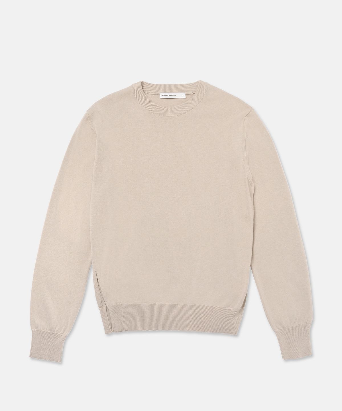 더씽인데어데어(THE THING IN THEIR THERE) Composed Slit Knit Sand
