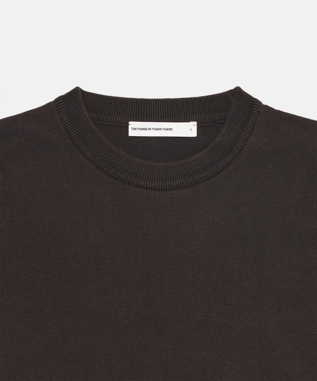 더씽인데어데어(THE THING IN THEIR THERE) Composed Slit Knit Brown