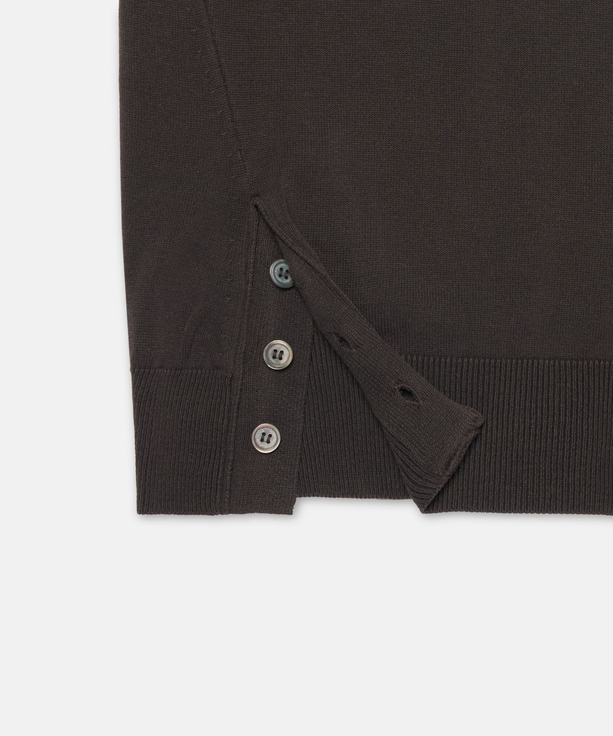더씽인데어데어(THE THING IN THEIR THERE) Composed Slit Knit Brown