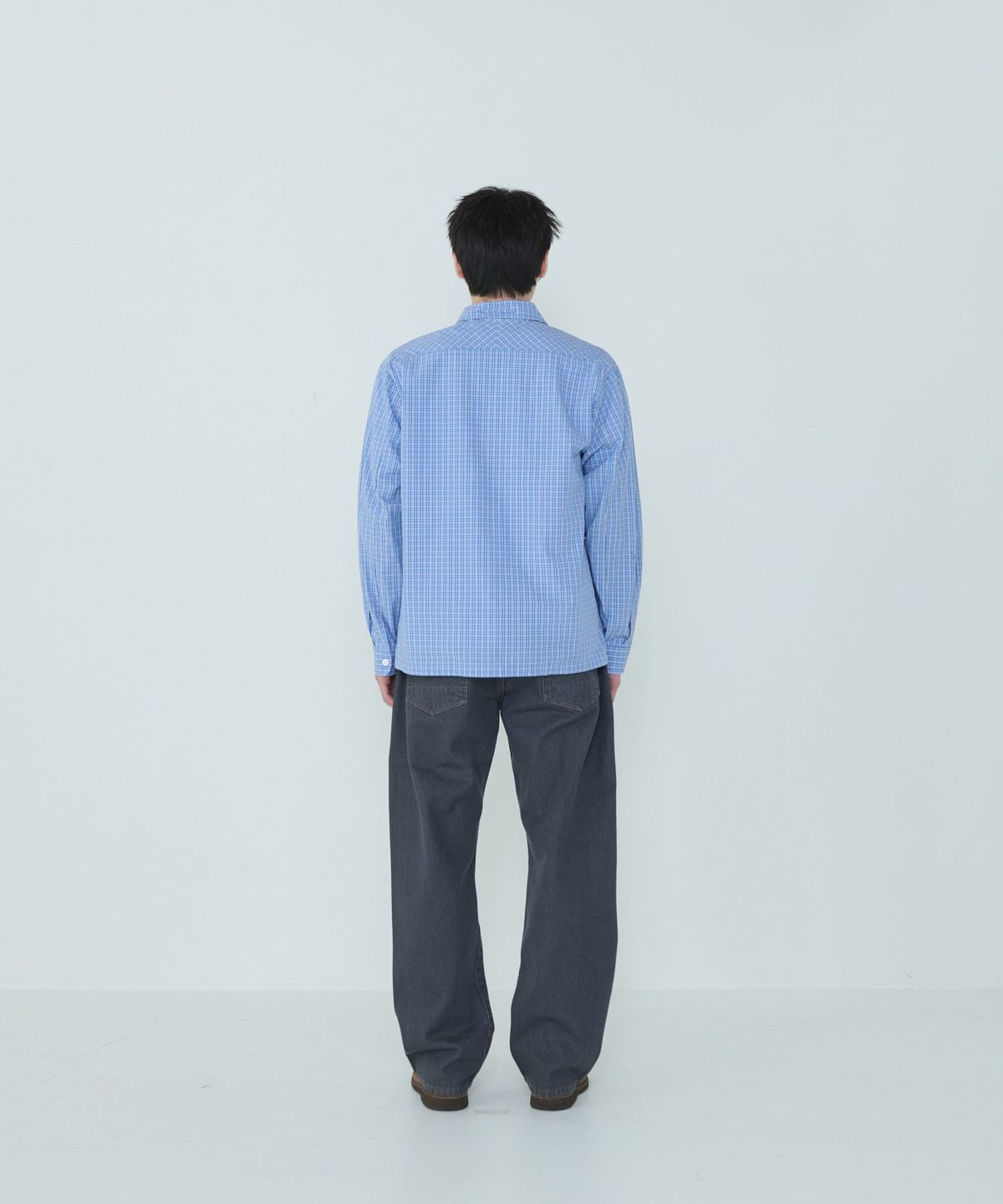 더씽인데어데어(THE THING IN THEIR THERE) Composed Multi Check Shirt