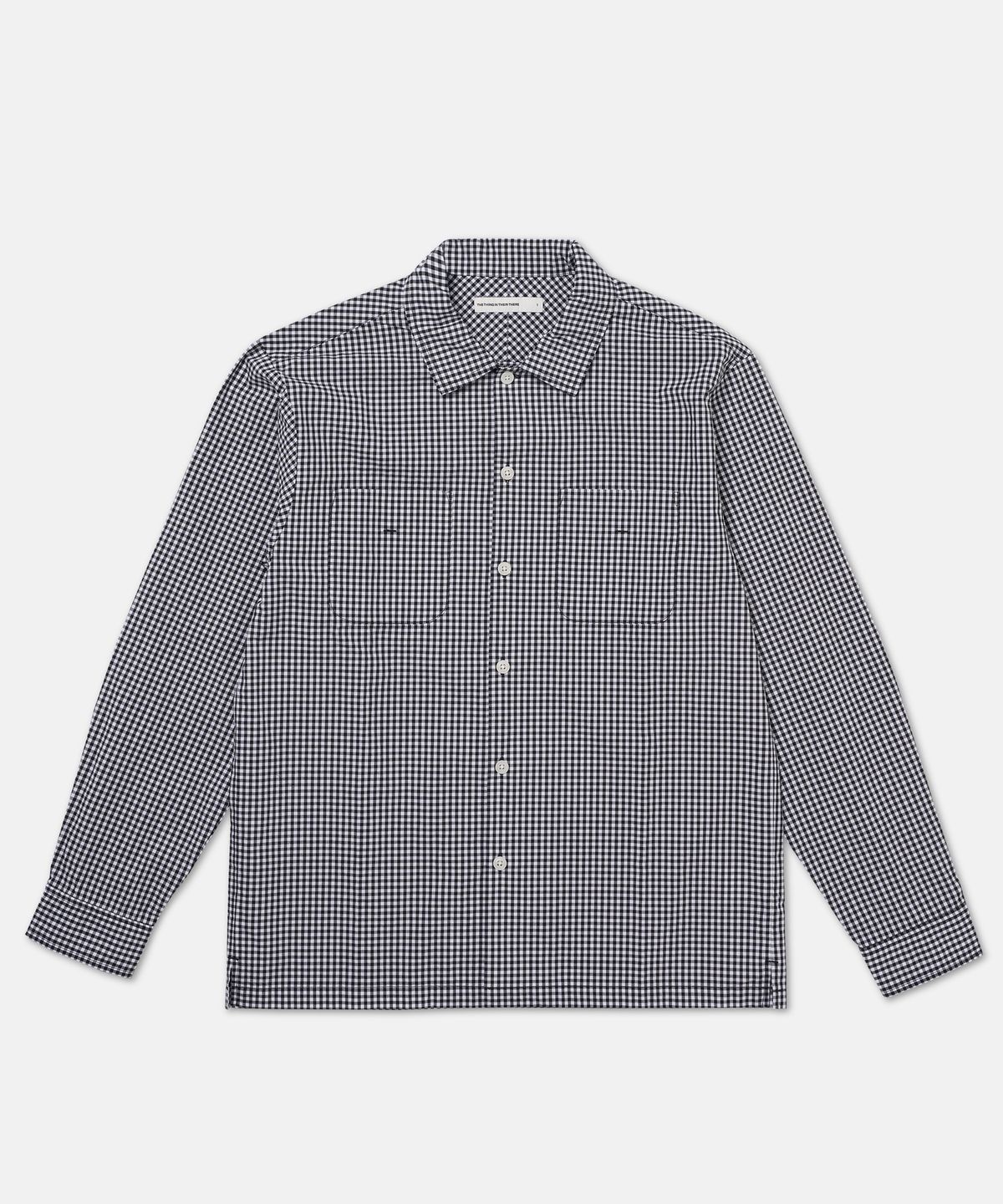 더씽인데어데어(THE THING IN THEIR THERE) Composed Gingham Check Shirt