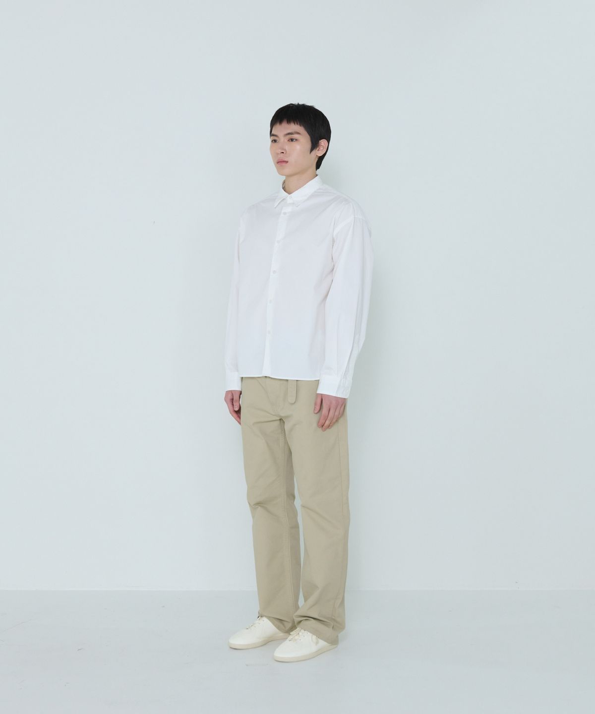 더씽인데어데어(THE THING IN THEIR THERE) Considered Cotton Shirt White