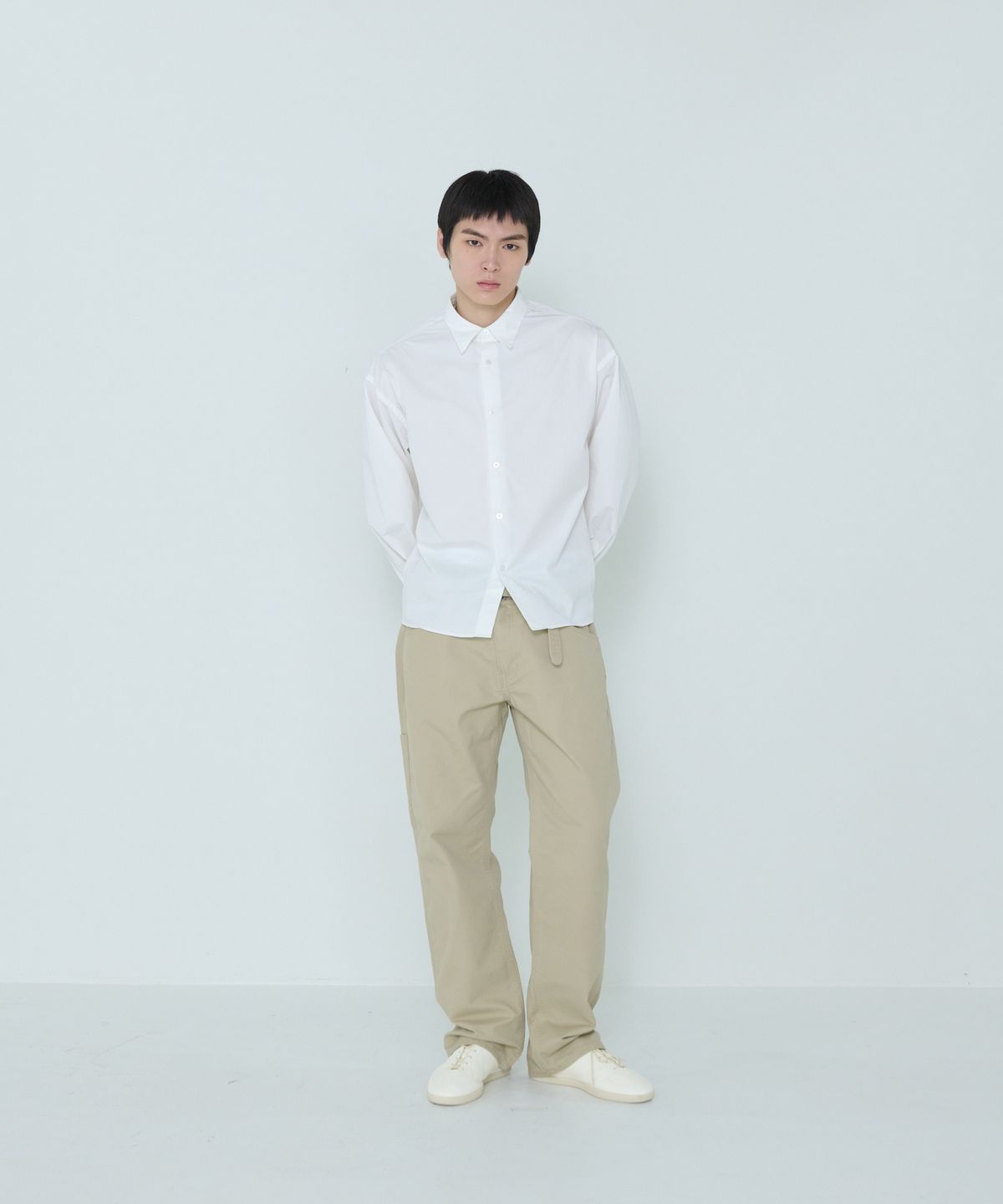 더씽인데어데어(THE THING IN THEIR THERE) Considered Cotton Shirt White