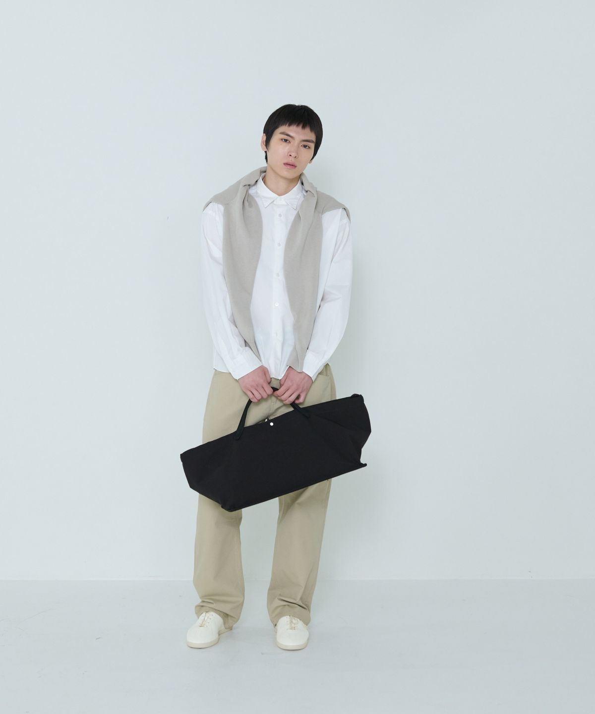 더씽인데어데어(THE THING IN THEIR THERE) Considered Cotton Shirt White