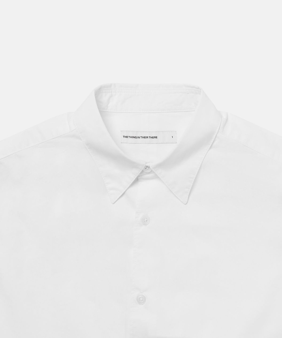 더씽인데어데어(THE THING IN THEIR THERE) Considered Cotton Shirt White