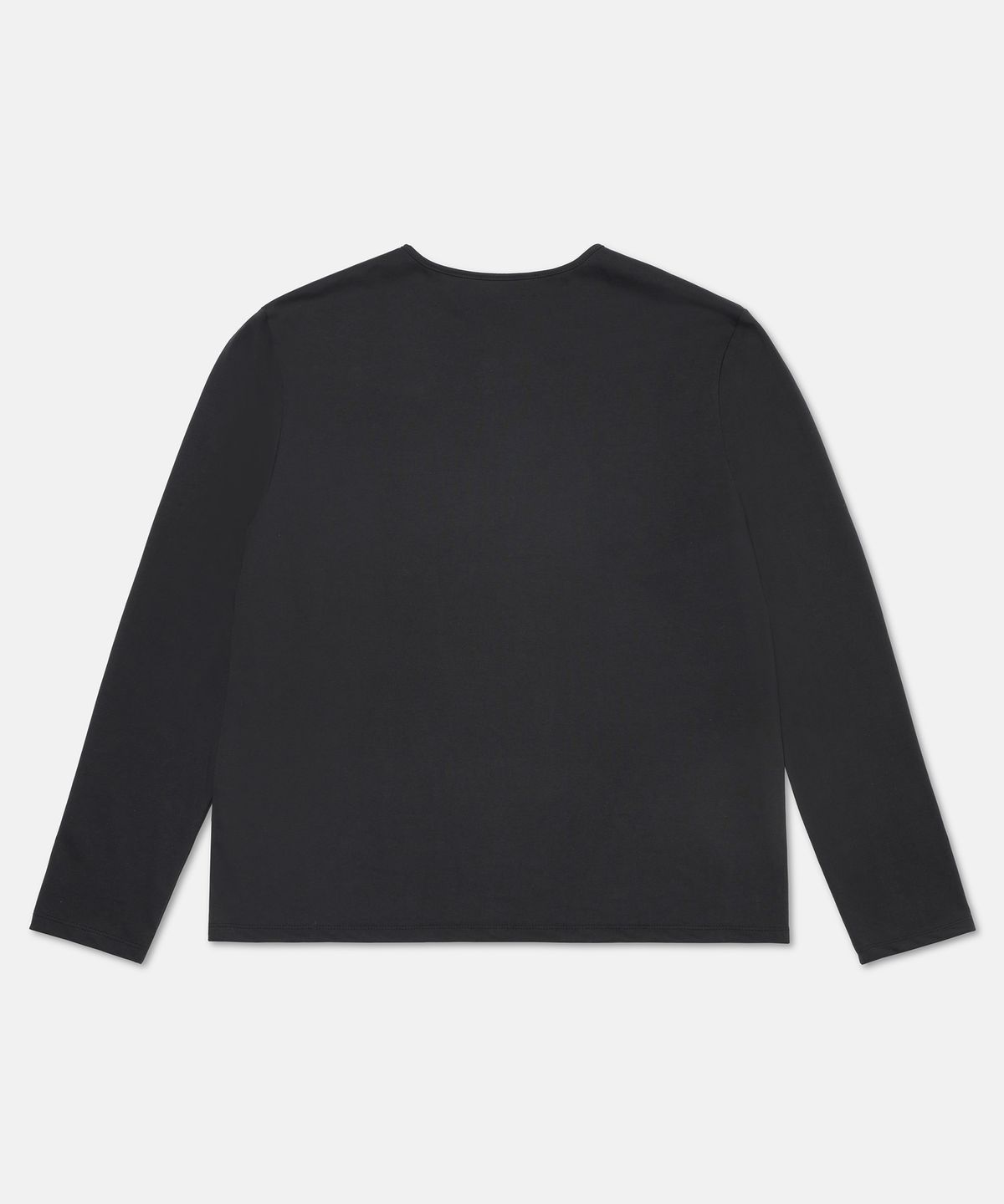더씽인데어데어(THE THING IN THEIR THERE) Henley Long Sleeve T-Shirt Black