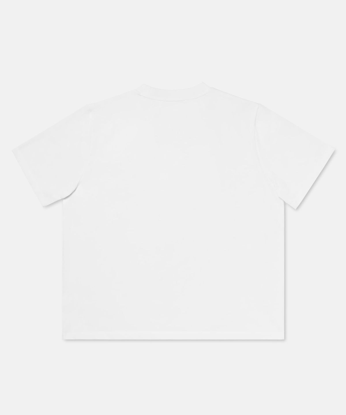 더씽인데어데어(THE THING IN THEIR THERE) Standard Crew Neck T-Shirt O/White